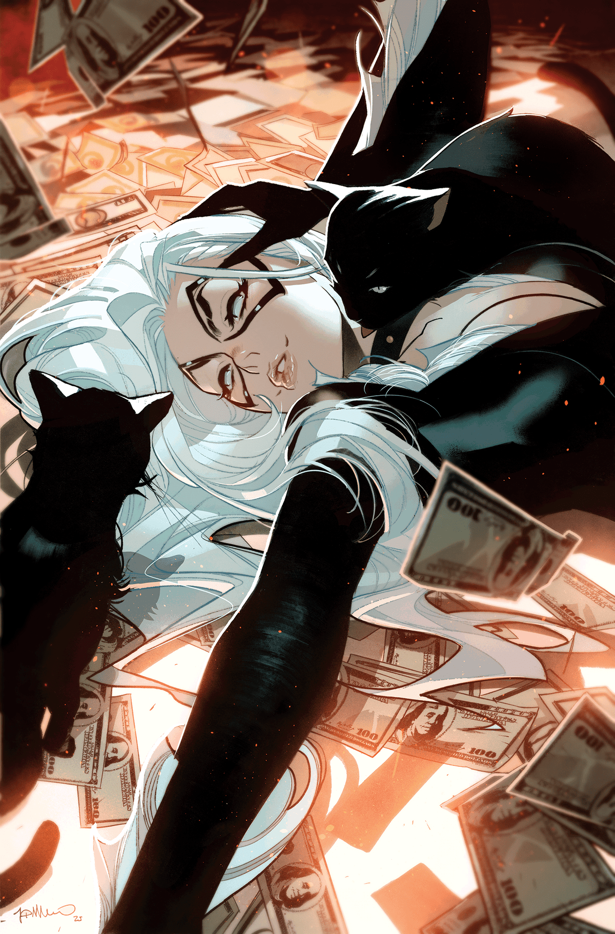 Marvel PRH Comic Books > Incentives BLACK CAT #1 SIMONE DI MEO 1:25 INCV VIRGIN 2ND PRINTING VARIANT 75960621252100137 PRH-75960621252100137