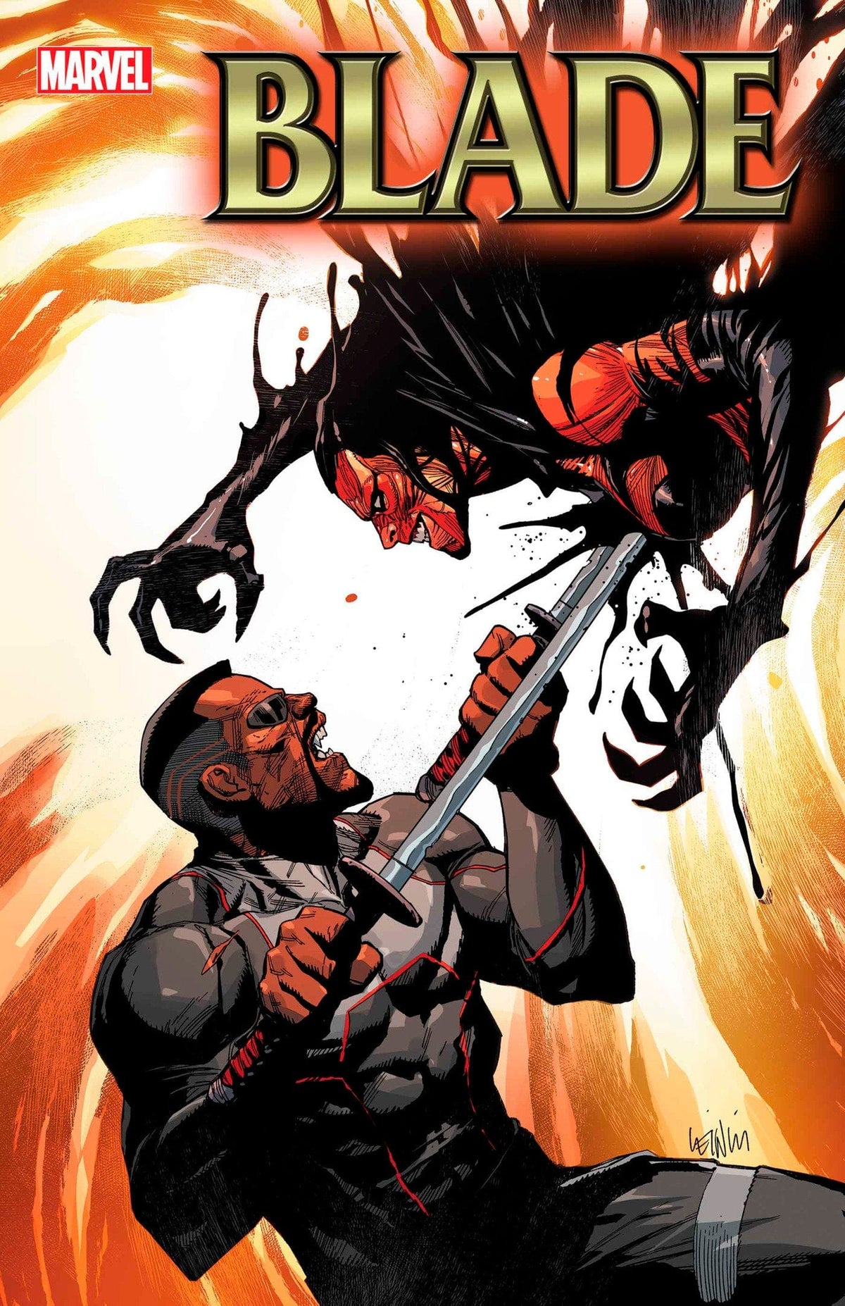 MARVEL PRH Comic Books > Incentives BLADE #10 1:25 INCV LEINIL YU VAR '75960620585101016 FEB240770