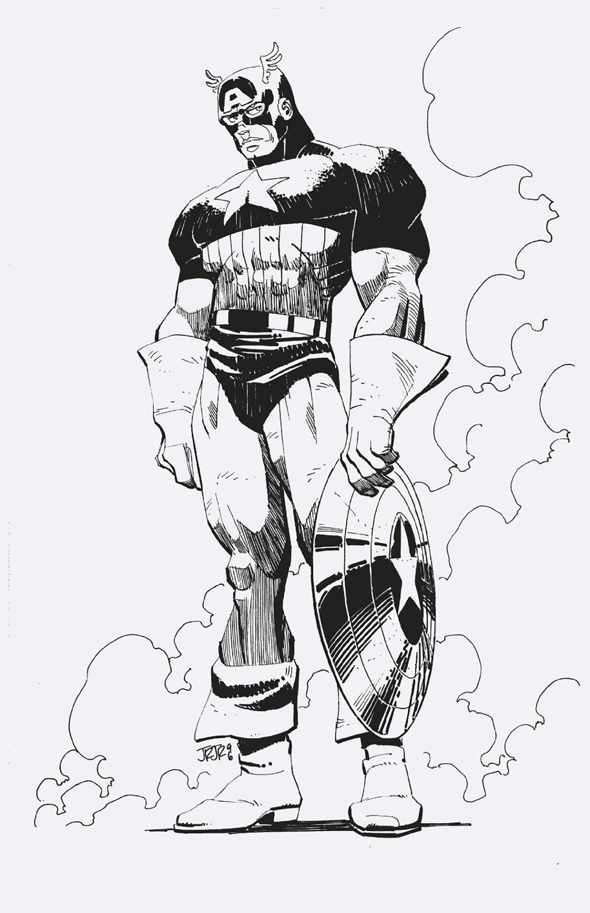 Marvel PRH Comic Books > Incentives CAPTAIN AMERICA #1 JOHN ROMITA JR. 1:25 INCV VIRGIN 2ND PRINTING VARIANT 75960621146300123 PRH-75960621146300123