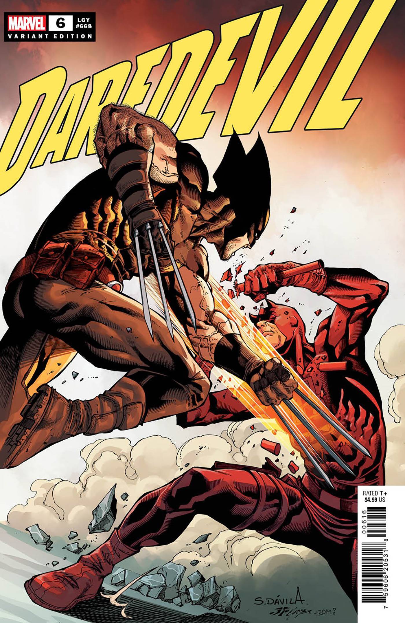 DAREDEVIL #6 1:25 INCV SERGIO DAVILA VAR