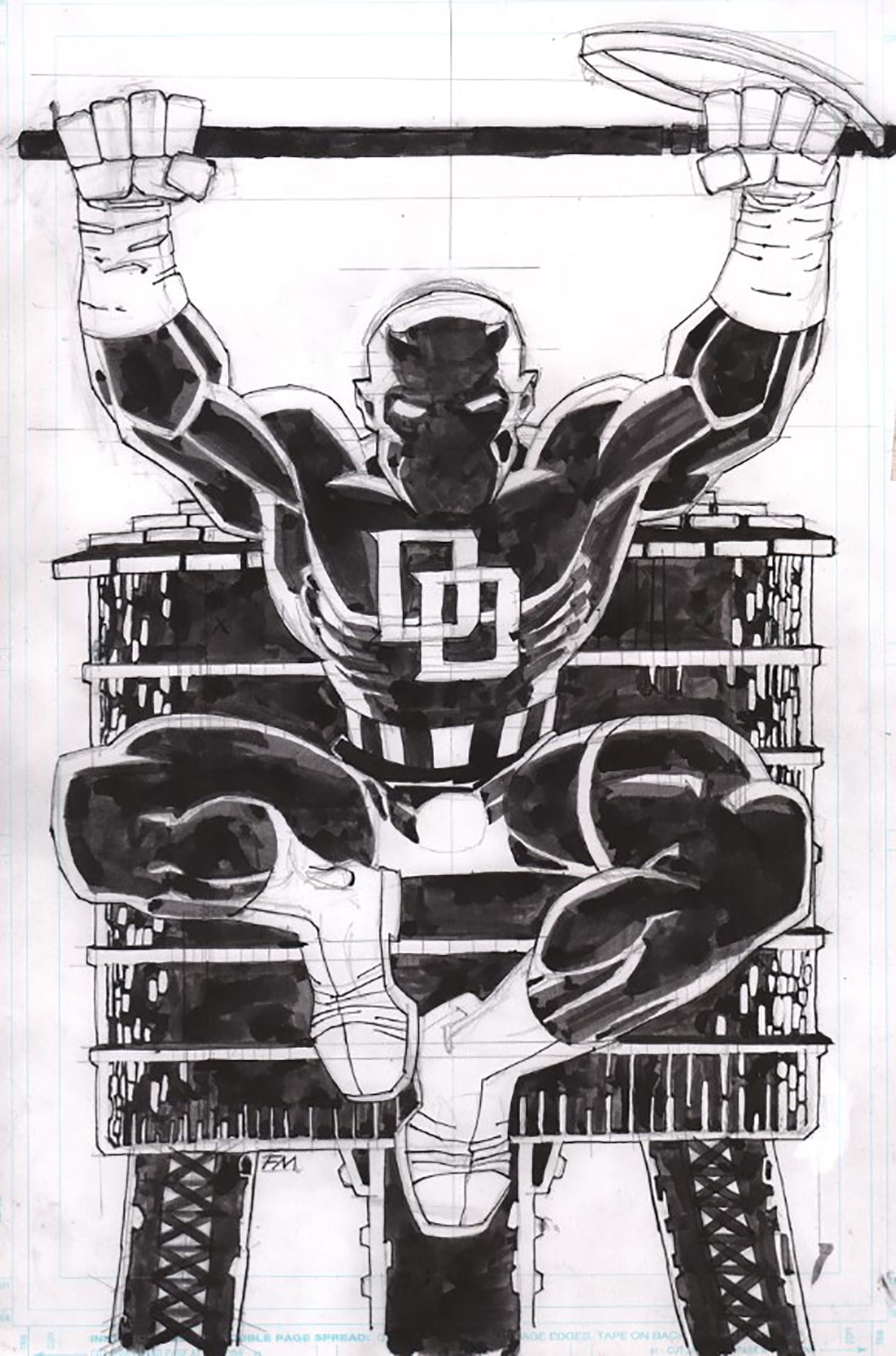 DAREDEVIL: COLD DAY IN HELL #1 FRANK MILLER 1:25 INCV VIRGIN 2ND PRINTING VARIANT