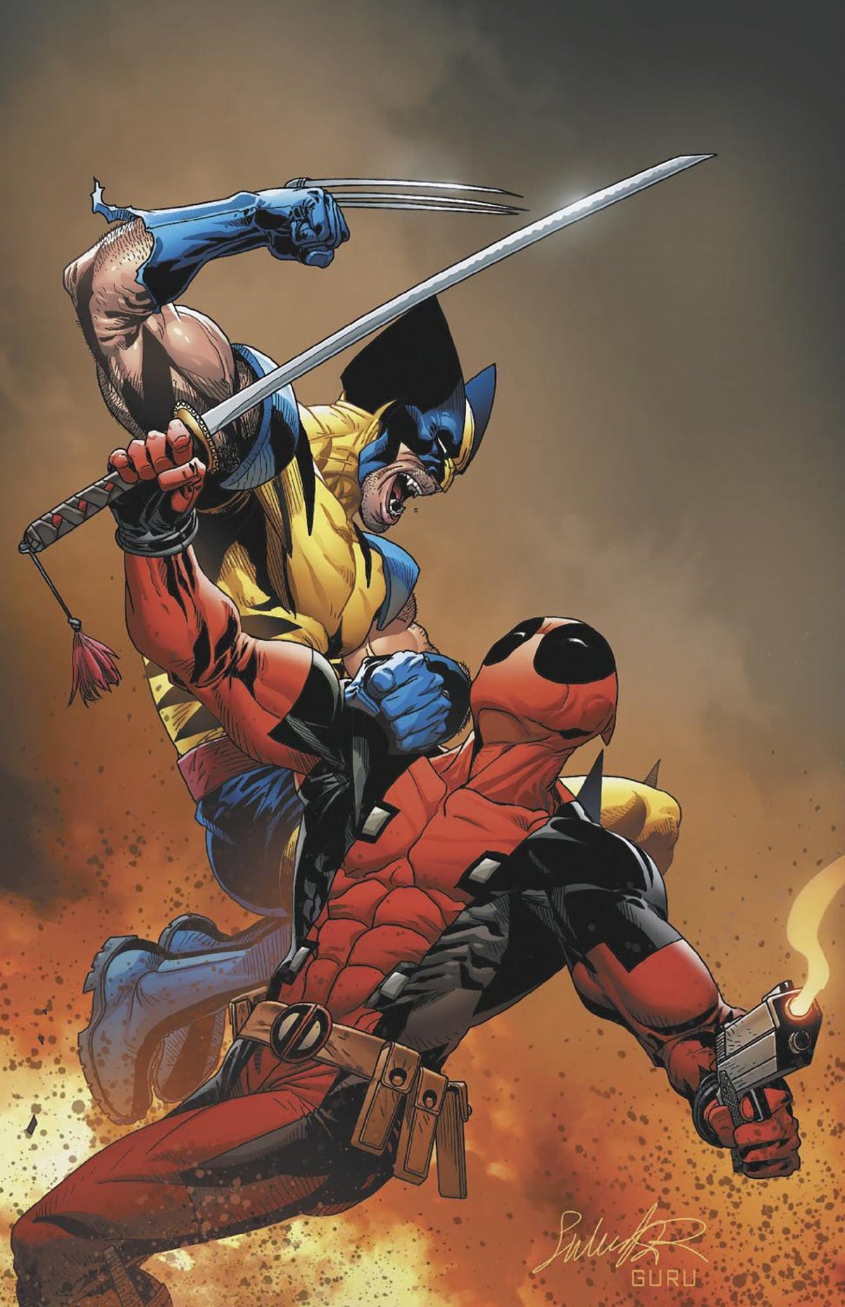 Marvel PRH Comic Books > Incentives DEADPOOL & WOLVERINE: WWIII #2 SALVADOR LARROCA 1:25 INCV RATIO VIRGIN 2ND PTG 75960620648300219 PRH-75960620648300219