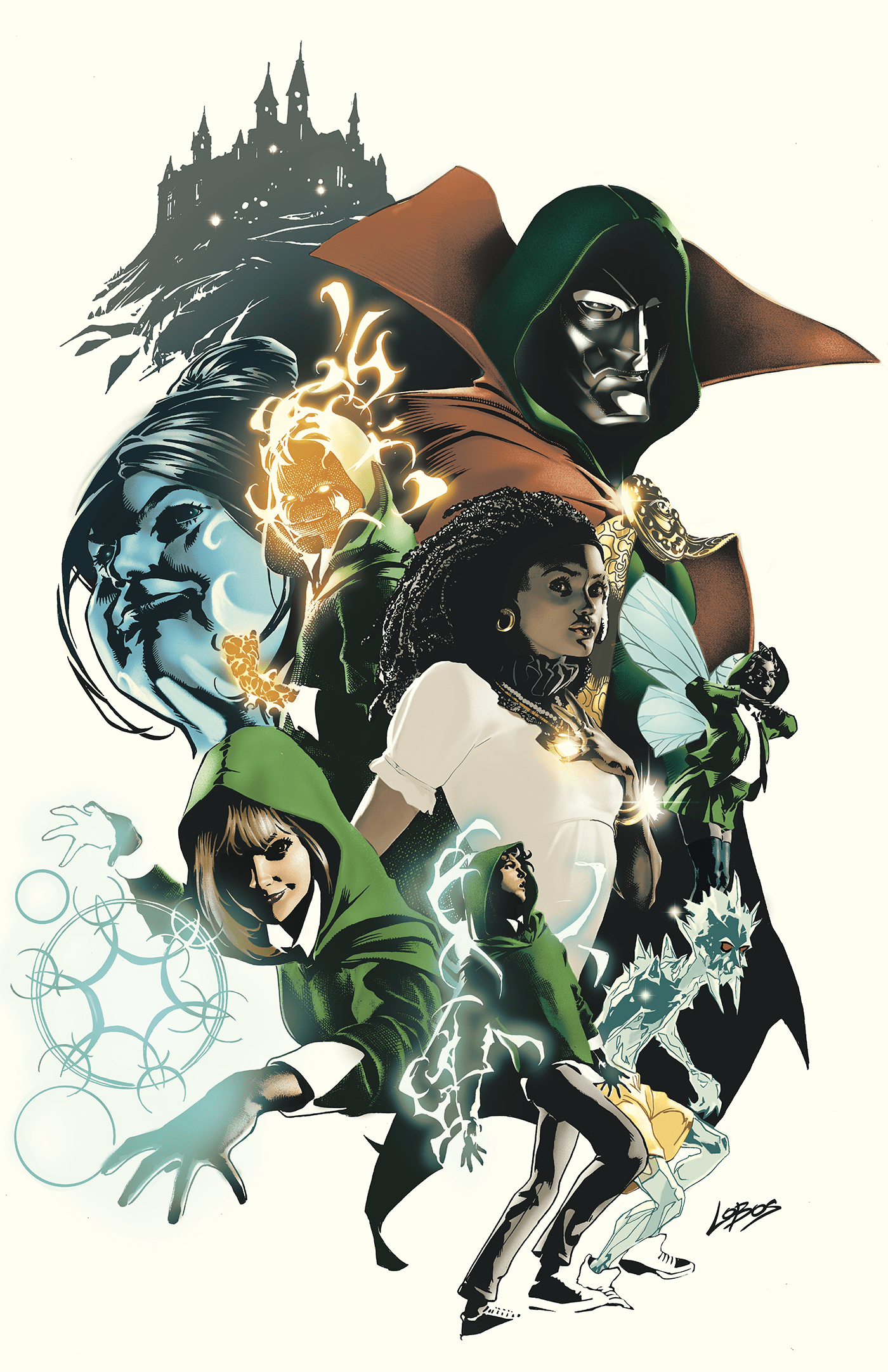 DOOM ACADEMY #1 PABLO VILLALOBOS 1:25 INCV VIRGIN 2ND PRINTING VARIANT