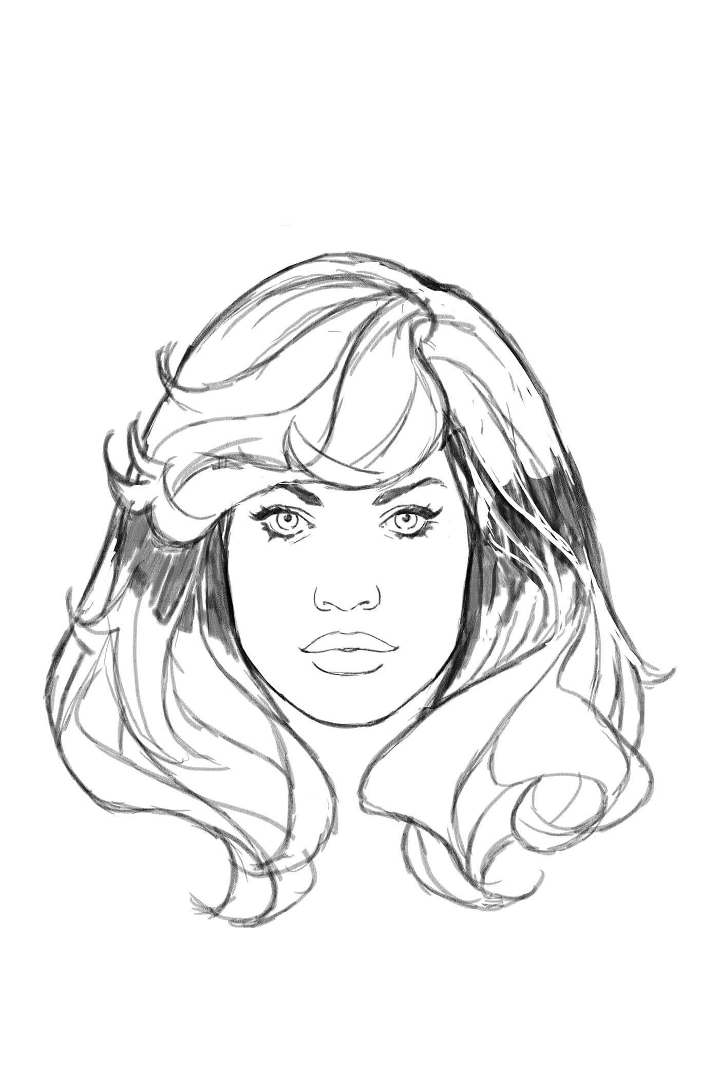 FANTASTIC FOUR #18 1:50 INCV HEADSHOT SKETCH VIR VAR