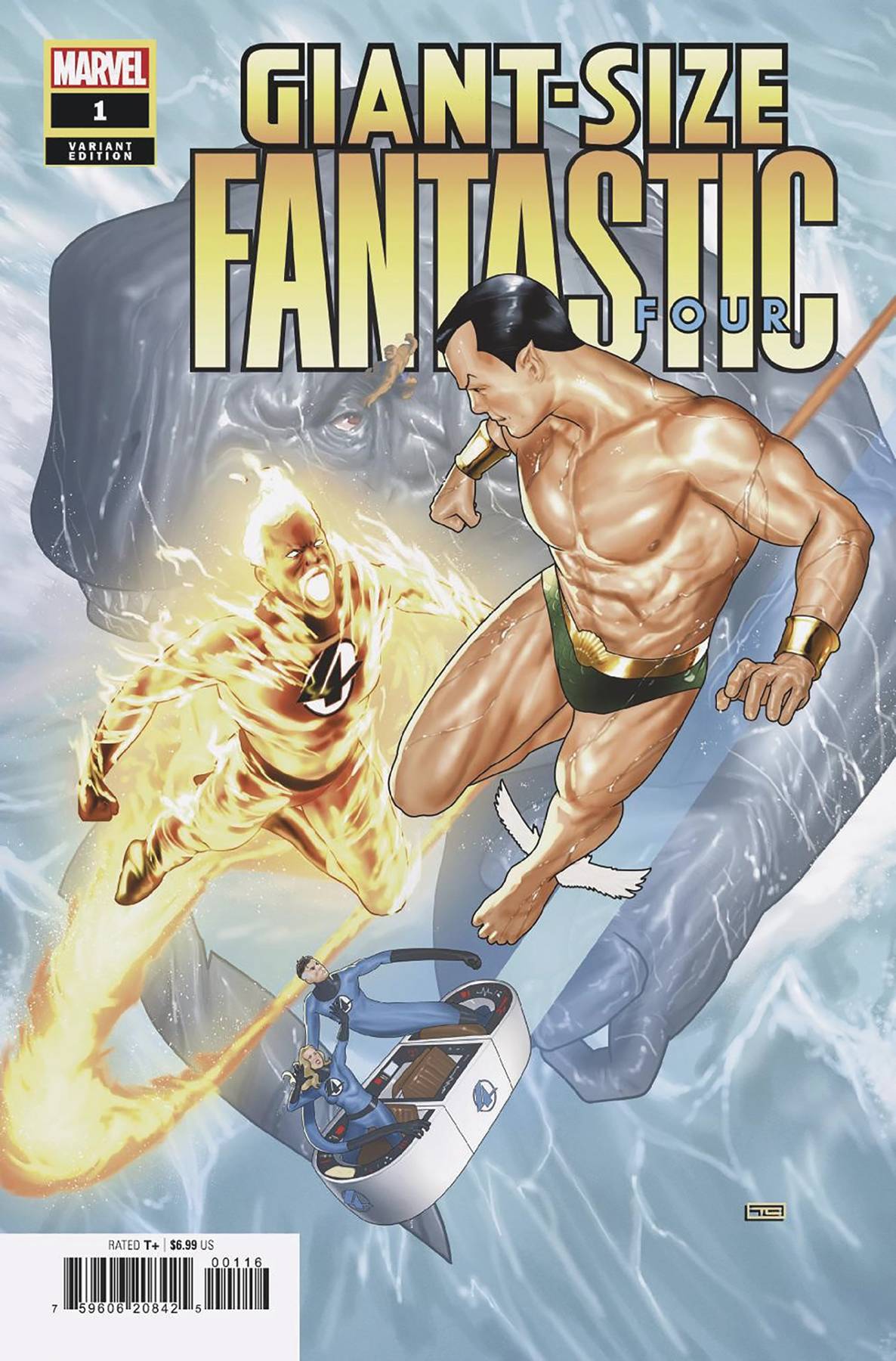 GIANT-SIZE FANTASTIC FOUR #1 1:50 INCV TAURIN CLARKE VAR