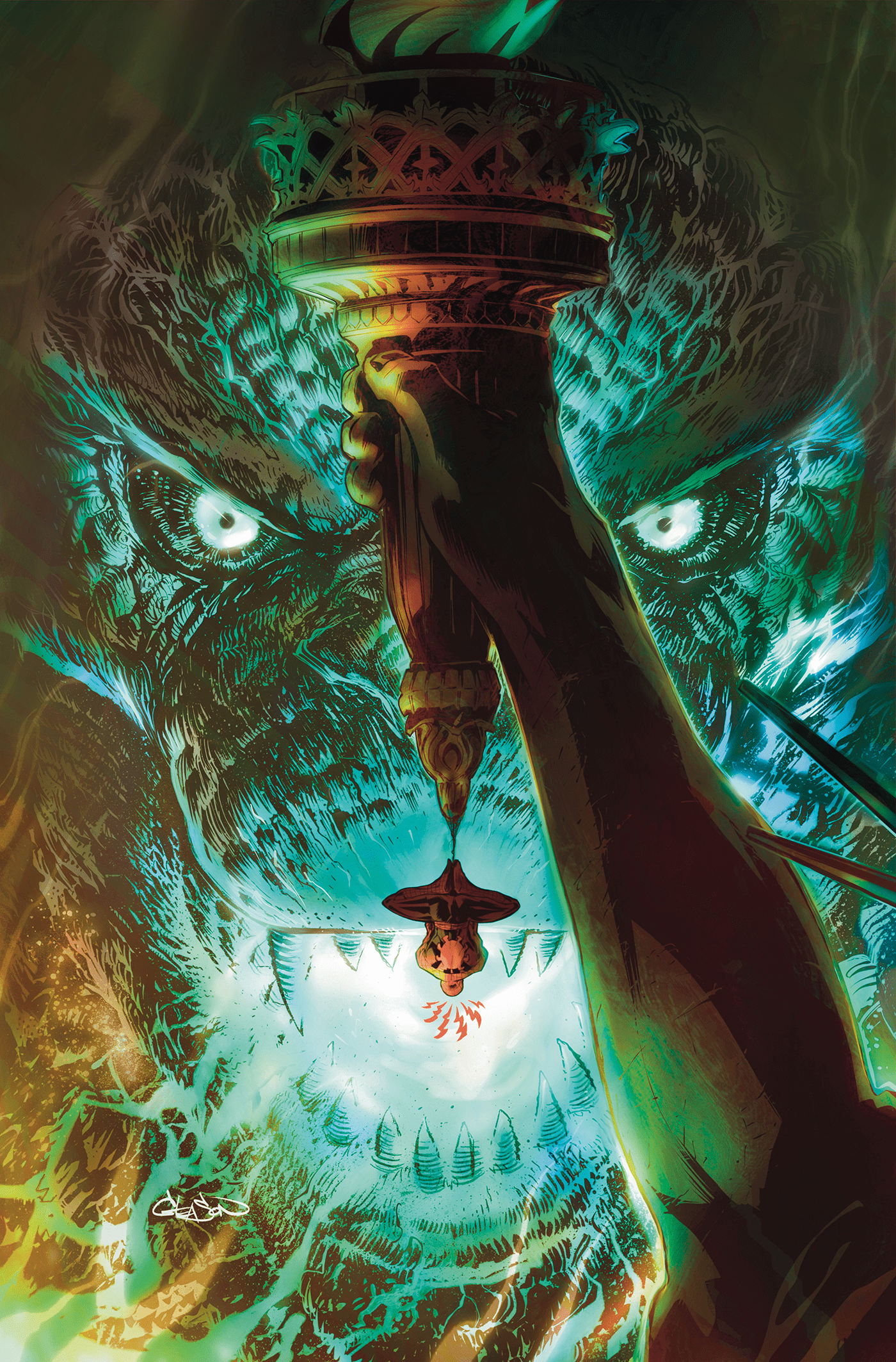 GODZILLA VS. SPIDER-MAN #1 PATRICK GLEASON RATIO VIRGIN 2ND PRINTING 1:25 INCV VARIANT