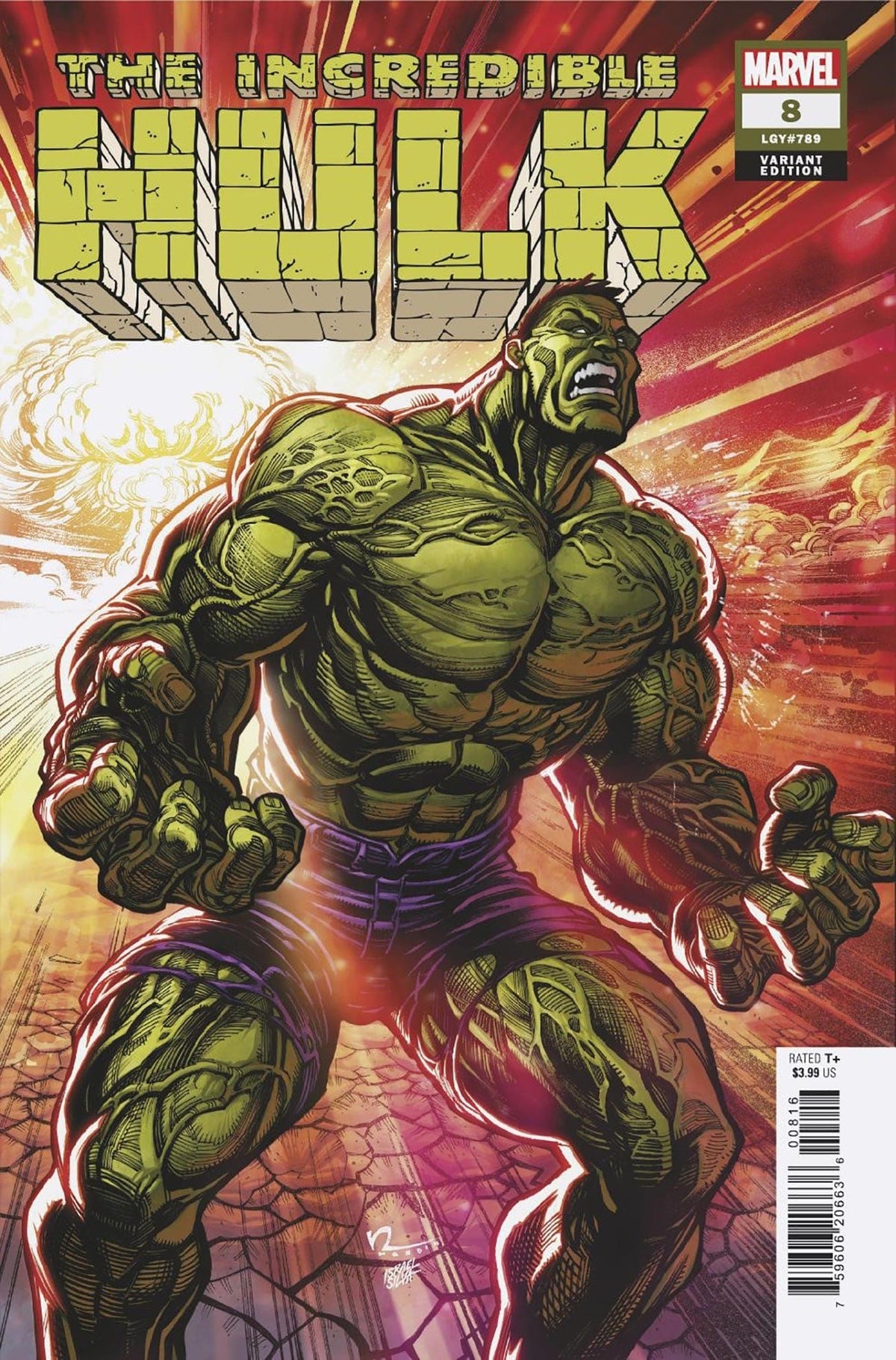 Marvel PRH Comic Books > Incentives INCREDIBLE HULK #8 1:25 INCV CHAD HARDIN VAR 75960620663600816 NOV230556