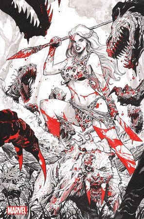 MARVEL ZOMBIES BLACK WHITE BLOOD #4 1:100 JOSHUA CASSARA VIR VAR