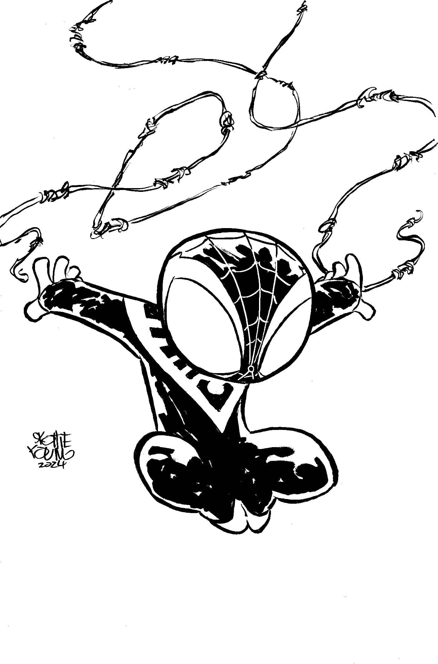 MILES MORALES SPIDER-MAN #21 1:50 INCV SKETCH VIR VAR