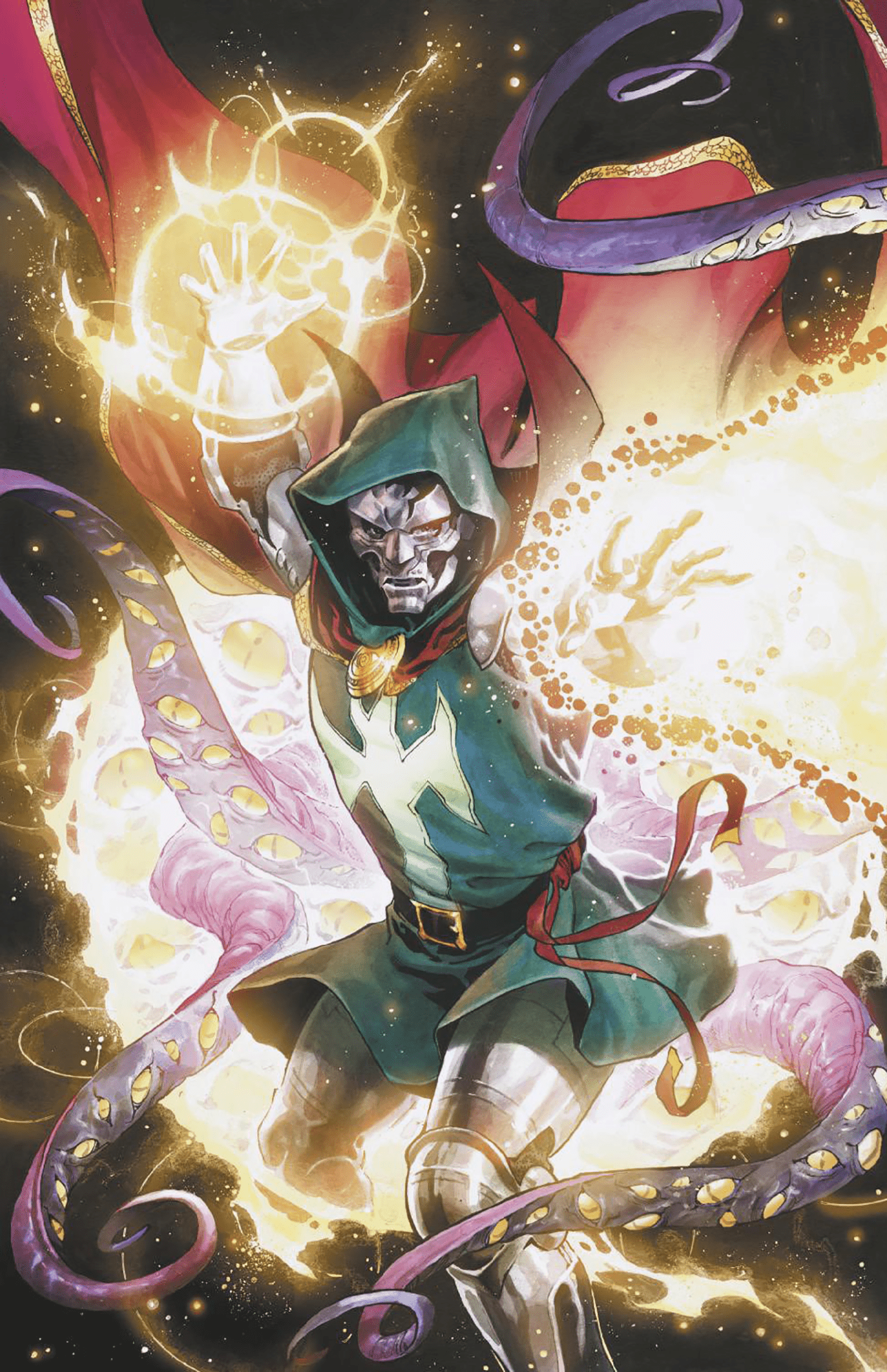 ONE WORLD UNDER DOOM #2 JEROME OPENA 1:25 INCV VIRGIN 2ND PRINTING VARIANT