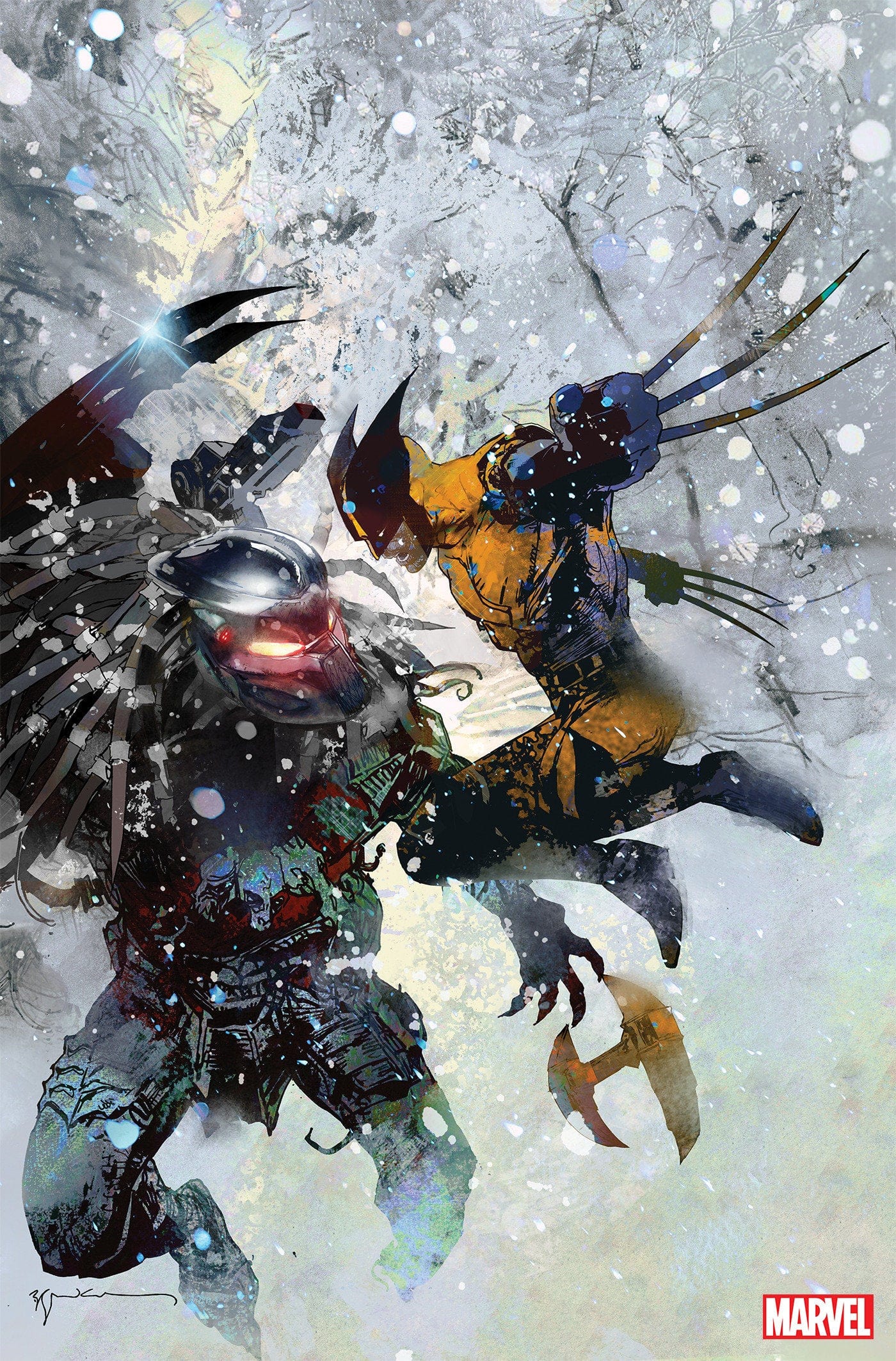 PREDATOR VS WOLVERINE #4 1:100 INCV BILL SIENKIEWICZ VIR