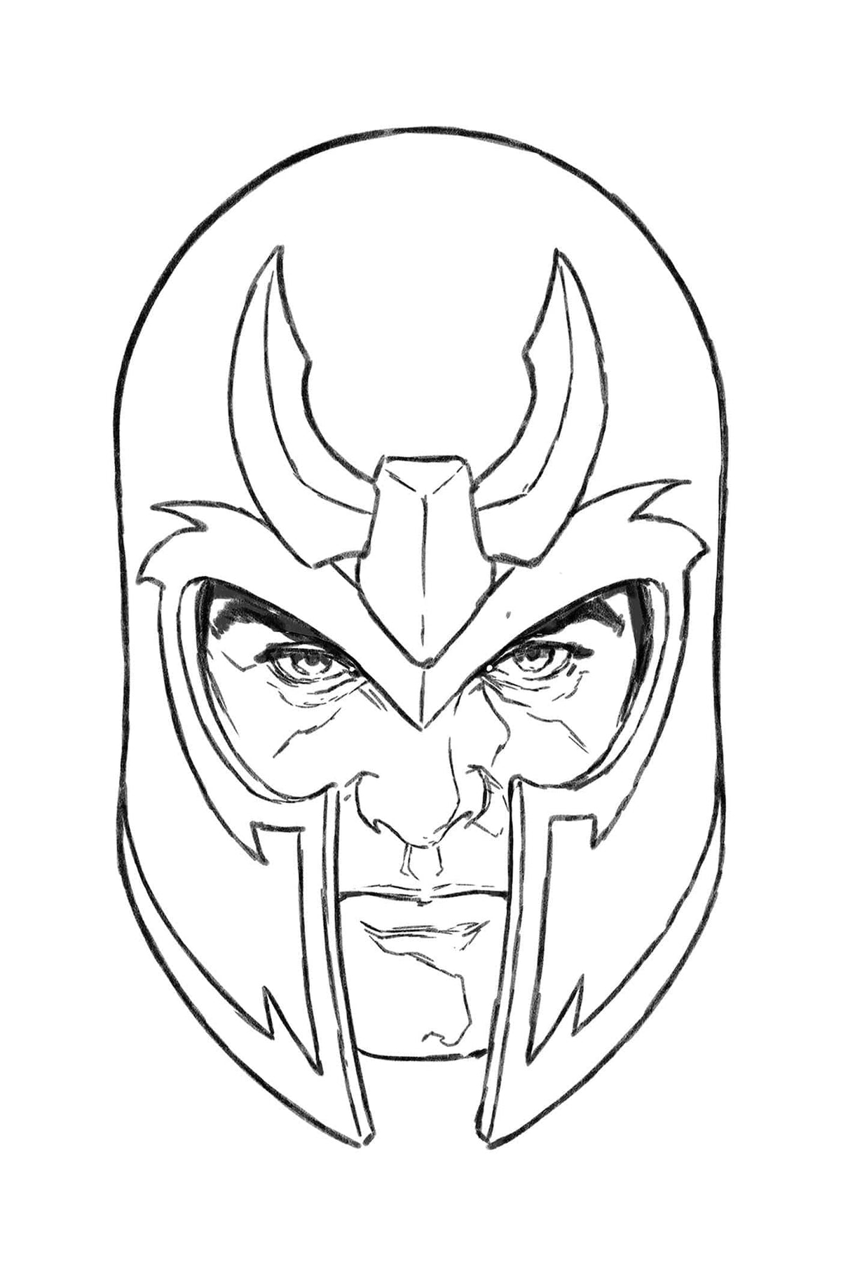 MARVEL PRH Comic Books > Incentives RESURRECTION OF MAGNETO #3 1:50 INCV HEADSHOT SKETCH VIR 75960620779400316 JAN240646