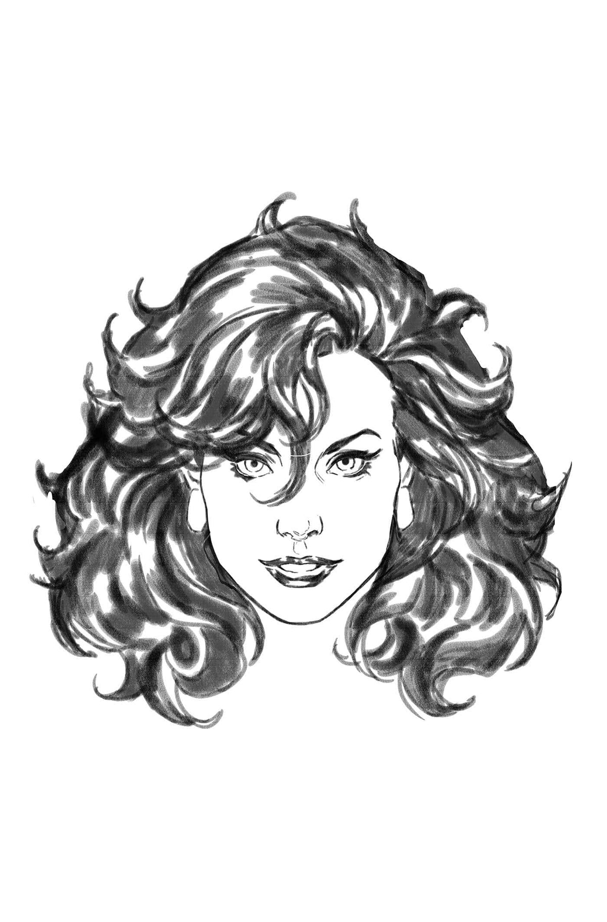 MARVEL PRH Comic Books > Incentives SENSATIONAL SHE-HULK #6 1:50 INCV HEADSHOT SKETCH VIR VAR 75960620782400616 JAN240758