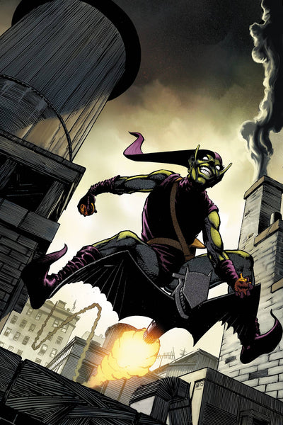 green goblin // norman osborn classic comic mtg card spider-man shadow of green goblin #1 1:100 incv hidden gem vir var