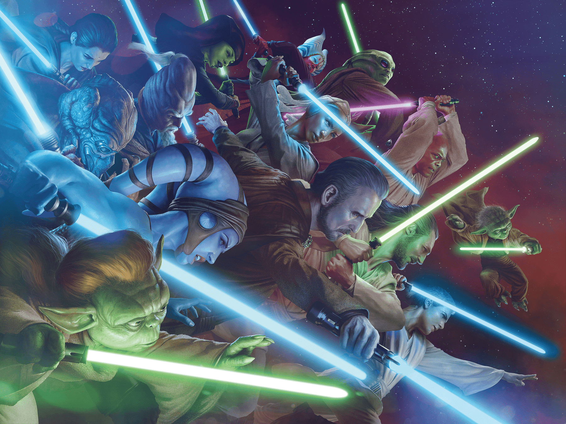 STAR WARS: JEDI KNIGHTS #1 RAHZZAH 1:25 INCV VIRGIN 2ND PRINTING VARIANT