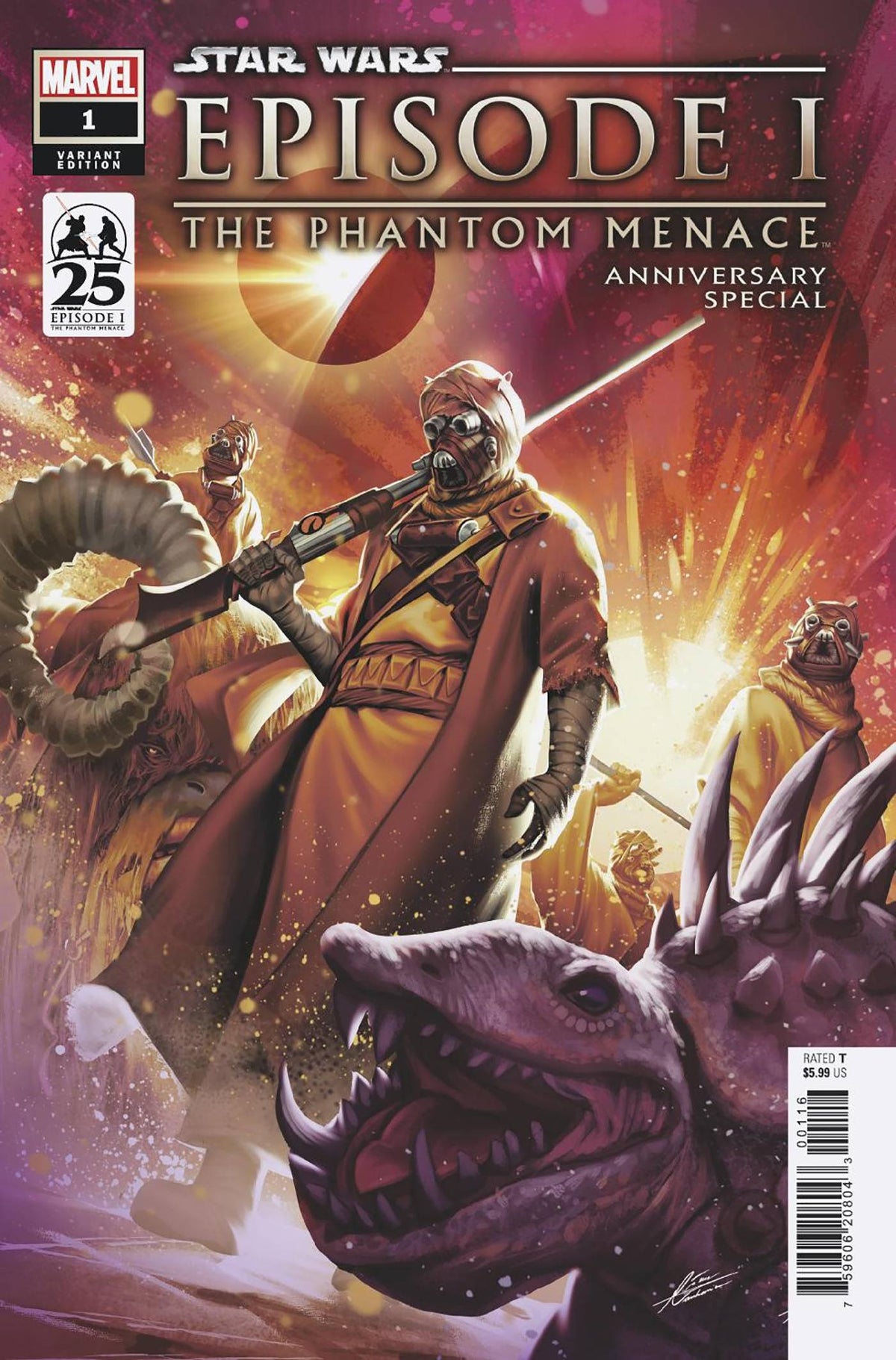 MARVEL PRH Comic Books > Incentives STAR WARS PHANTOM MENACE 25TH ANN SPECIAL #1 1:25 INCV 75960620804300116 MAR240820