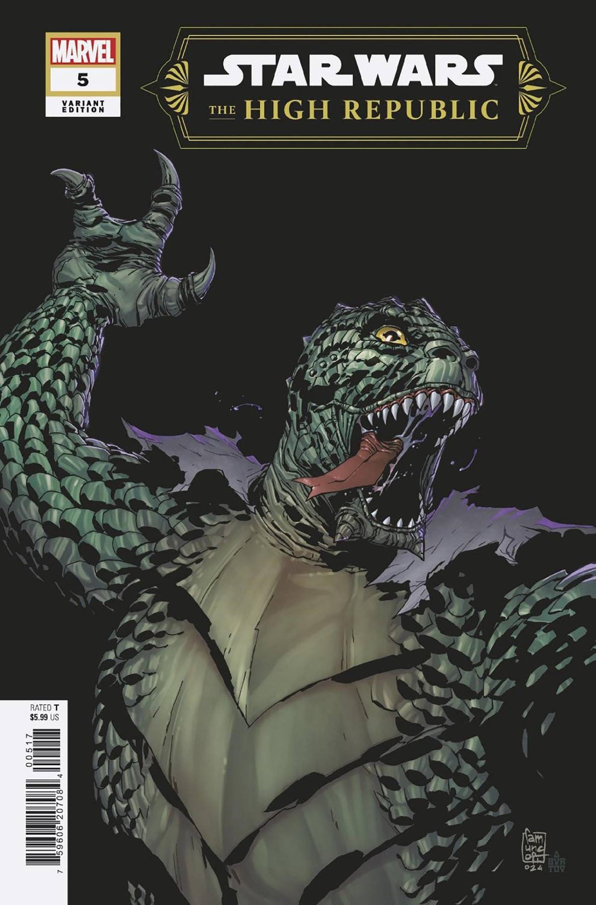 MARVEL PRH Comic Books > Incentives STAR WARS THE HIGH REPUBLIC #5 1:25 INCV CAMUNCOLI VAR '75960620708400517 JAN240809