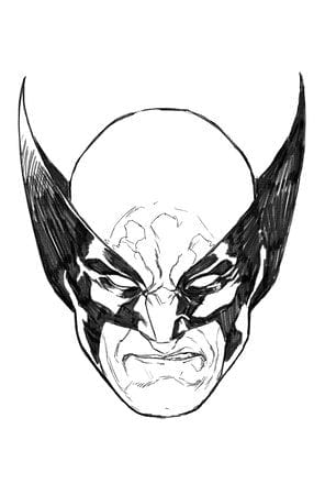 MARVEL PRH Comic Books > Incentives WOLVERINE #45 1:50 INCV BROOKS HEADSHOT SKETCH VIR VAR 75960609661904517 JAN240660