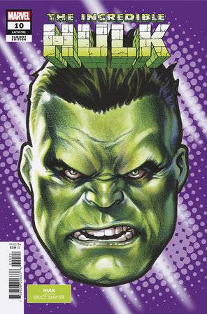 MARVEL PRH Comic Books INCREDIBLE HULK #10 MARK BROOKS HEADSHOT VAR 75960620663601021 JAN240784