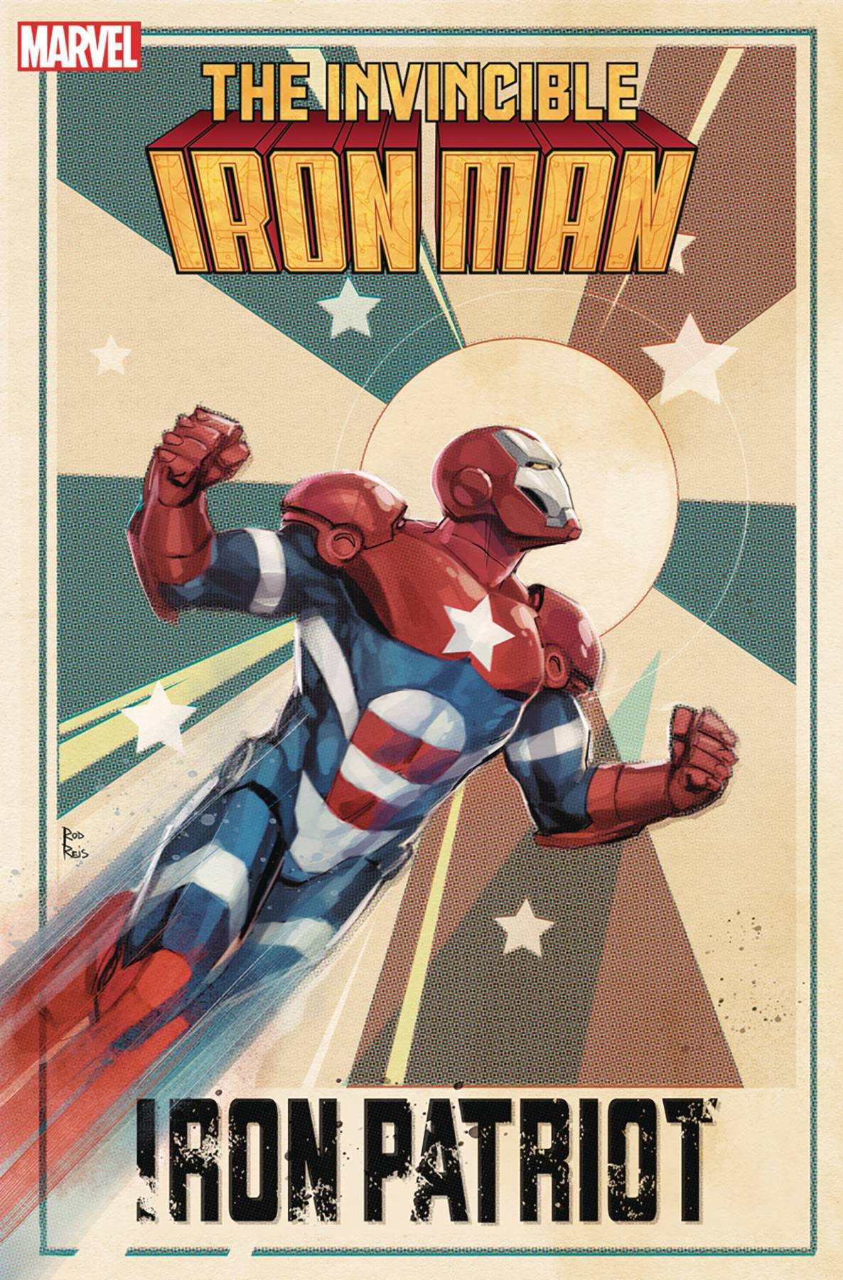 MARVEL PRH Comic Books INVINCIBLE IRON MAN #19 ROD REIS IRON PATRIOT VAR 75960620424301921 APR240711