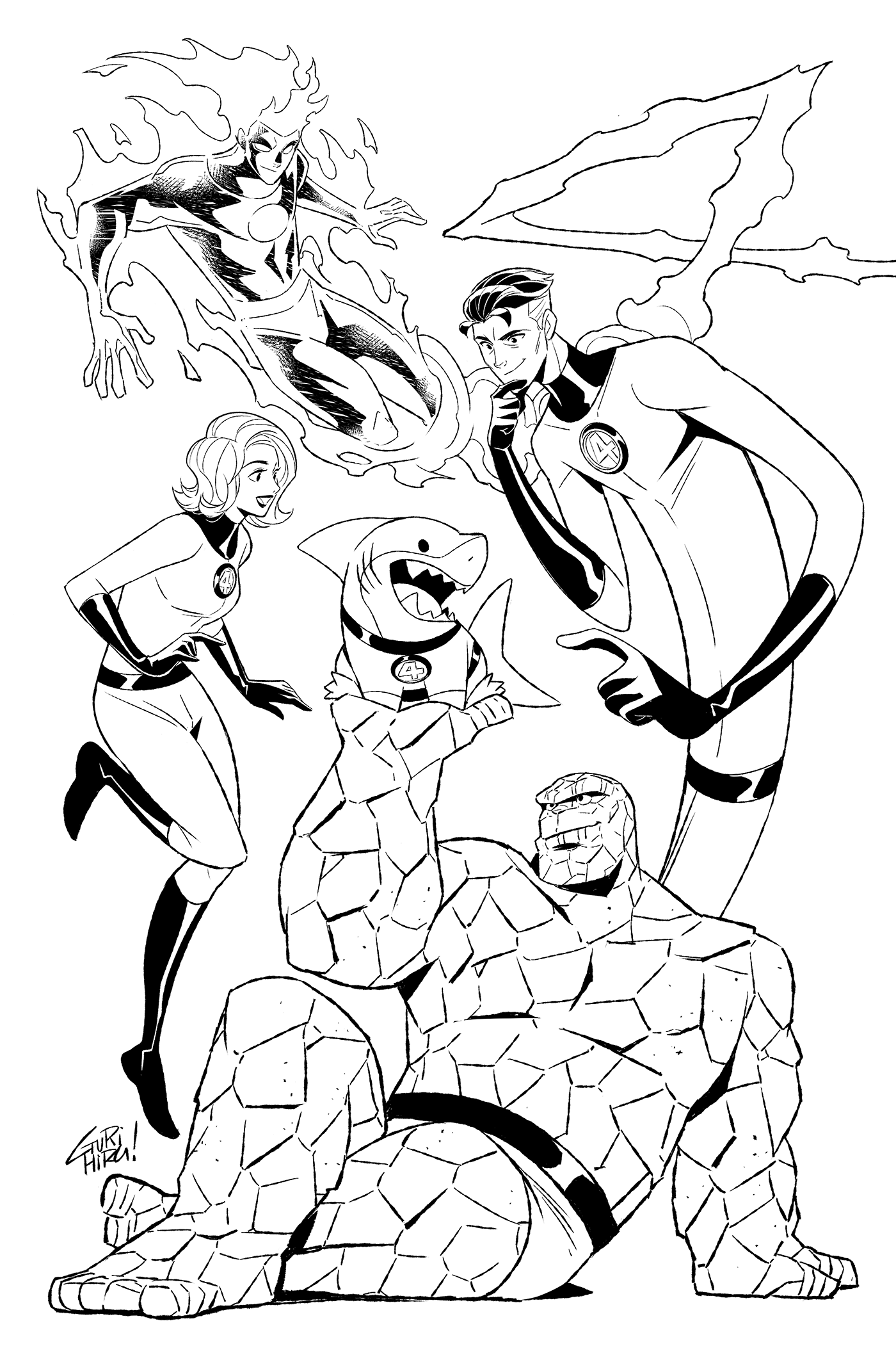 JEFF THE LAND SHARK #1 GURIHIRU 1:25 VIRGIN 2ND PRINTING VARIANT