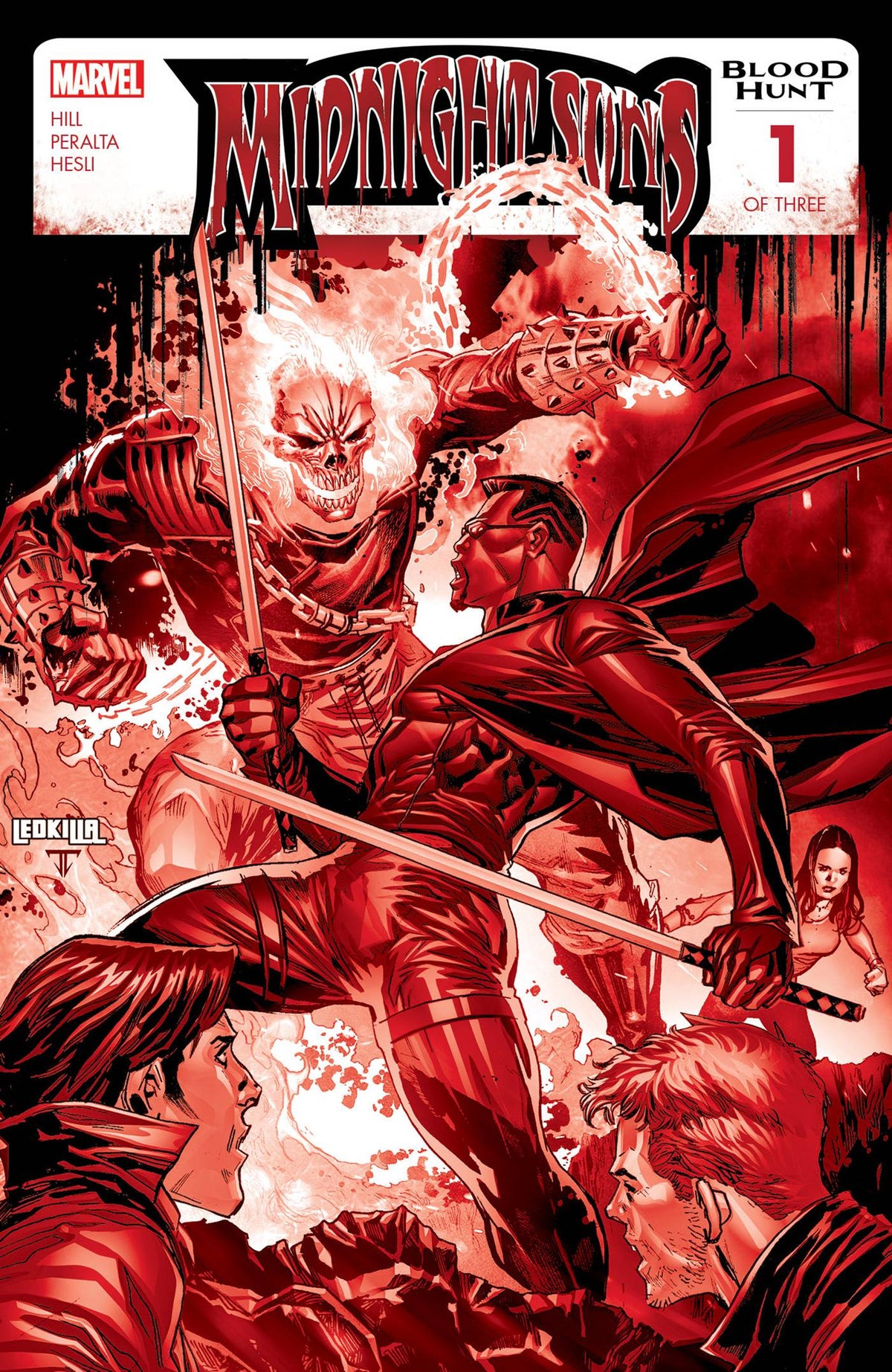 MARVEL PRH Comic Books MIDNIGHT SONS BLOOD HUNT #1 (OF 3) 2ND PRINTING BLOOD SOAKED VAR 75960620870800112 APR248076