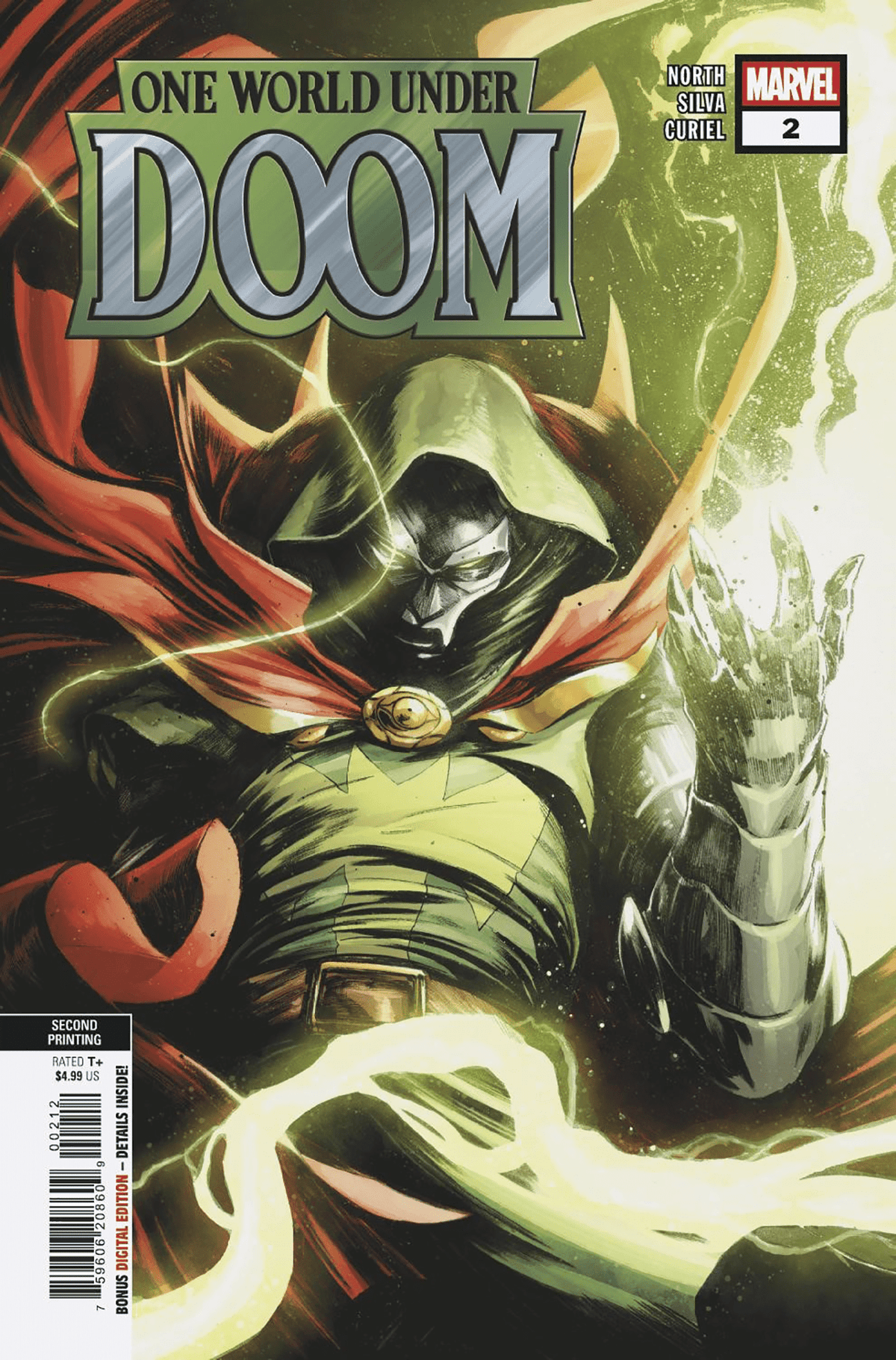 Marvel PRH Comic Books ONE WORLD UNDER DOOM #2 ALESSANDRO CAPPUCCIO 2ND PRINTING VARIANT 75960620860900212 PRH-75960620860900212