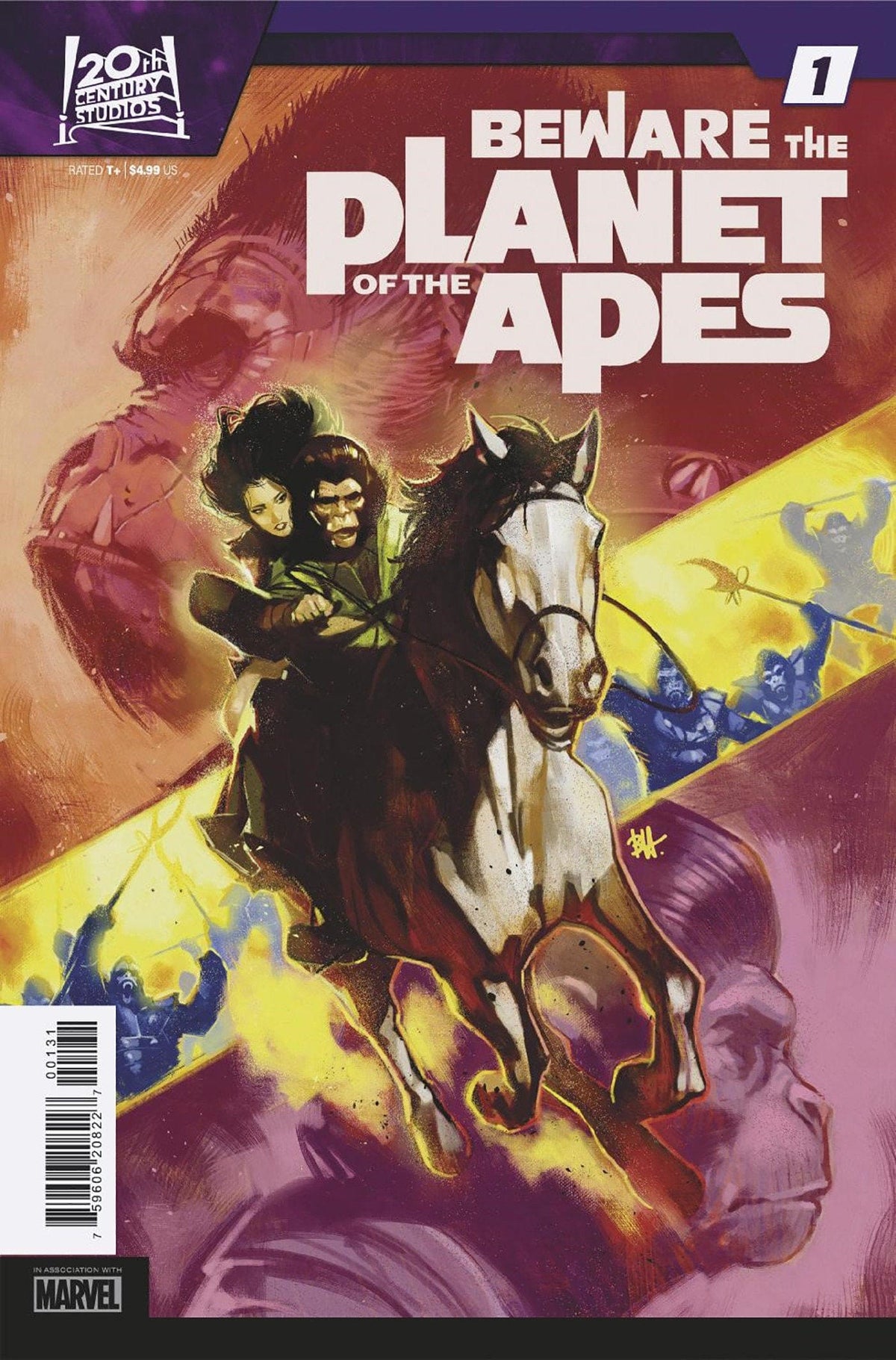 Marvel PRH Comic Books BEWARE THE PLANET OF THE APES #1 BEN HARVEY VAR 75960620822700131 OCT230794