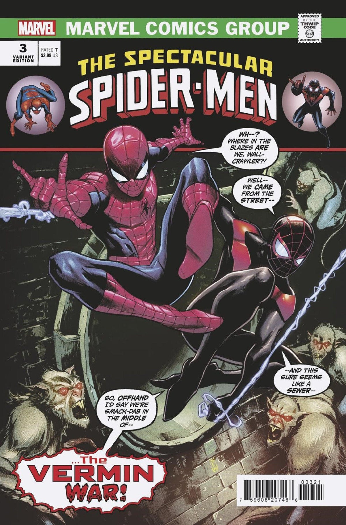 MARVEL PRH Comic Books SPECTACULAR SPIDER-MEN #3 LEE GARBETT HOMAGE VAR 75960620746600321 MAR240659