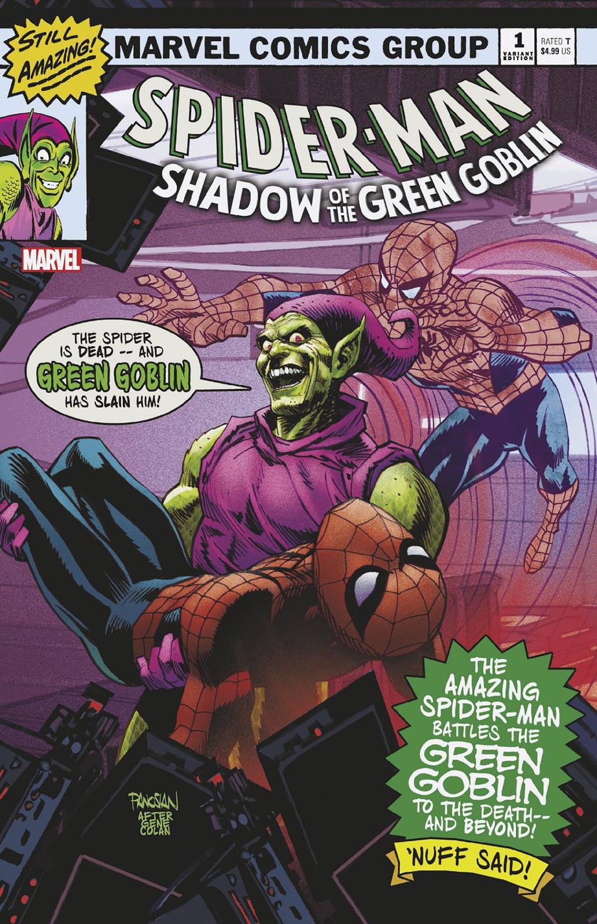 MARVEL PRH Comic Books SPIDER-MAN SHADOW OF GREEN GOBLIN #1 PANOSIAN VAMPIRE VAR 75960620832600141 JAN240942