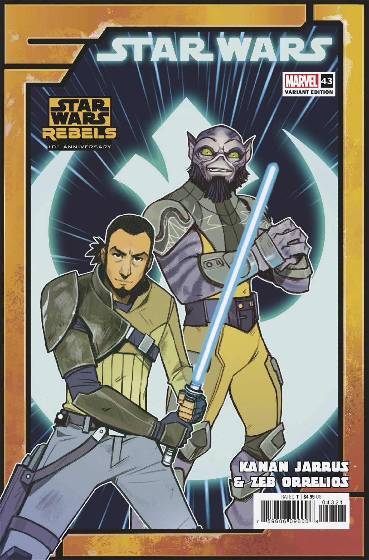 Star Wars #43 Caspar Wijngaard Rebels 10Th Anniv Var