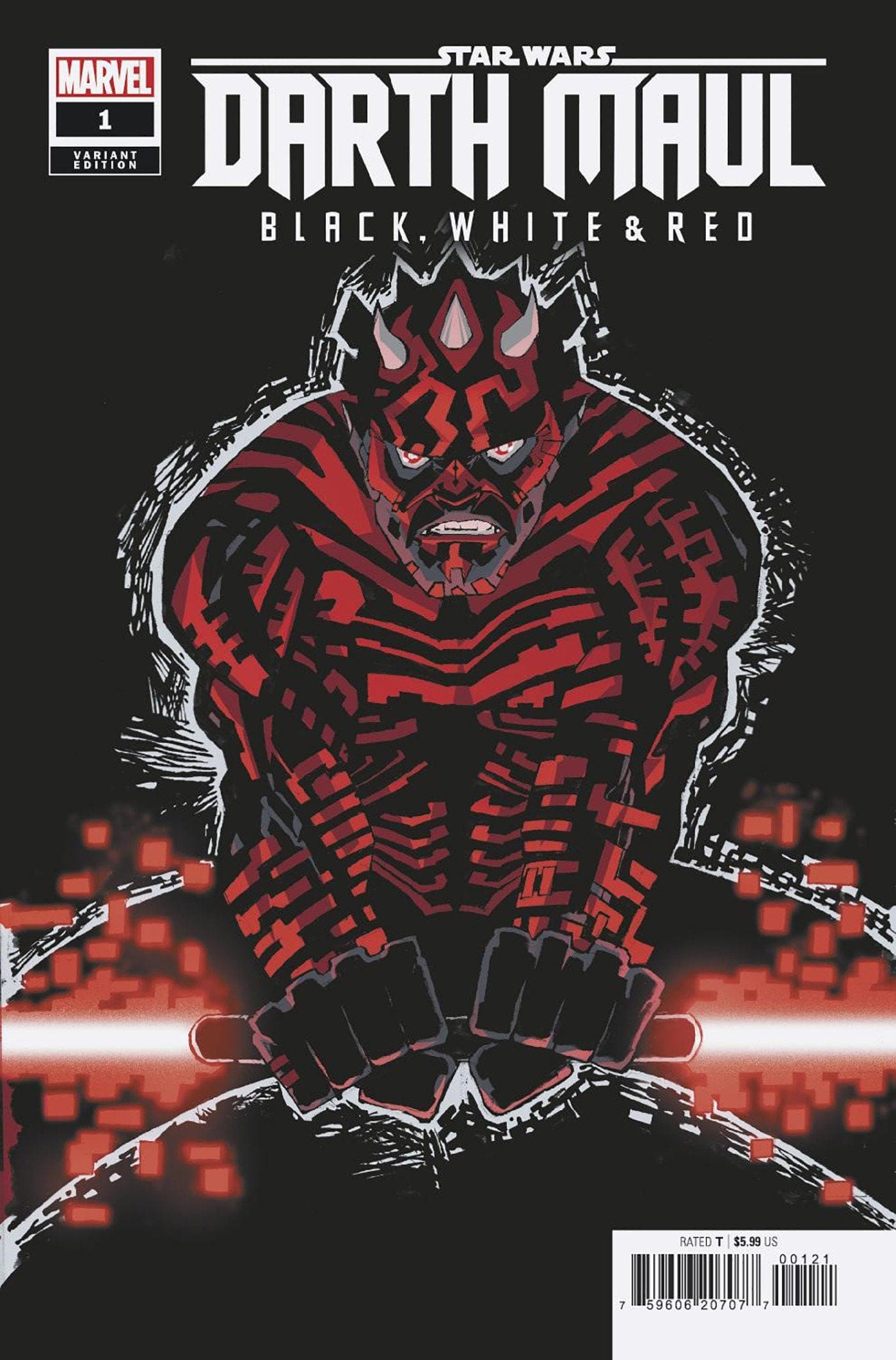 STAR WARS DARTH MAUL BLACK WHITE & RED #1 FRANK MILLER VAR