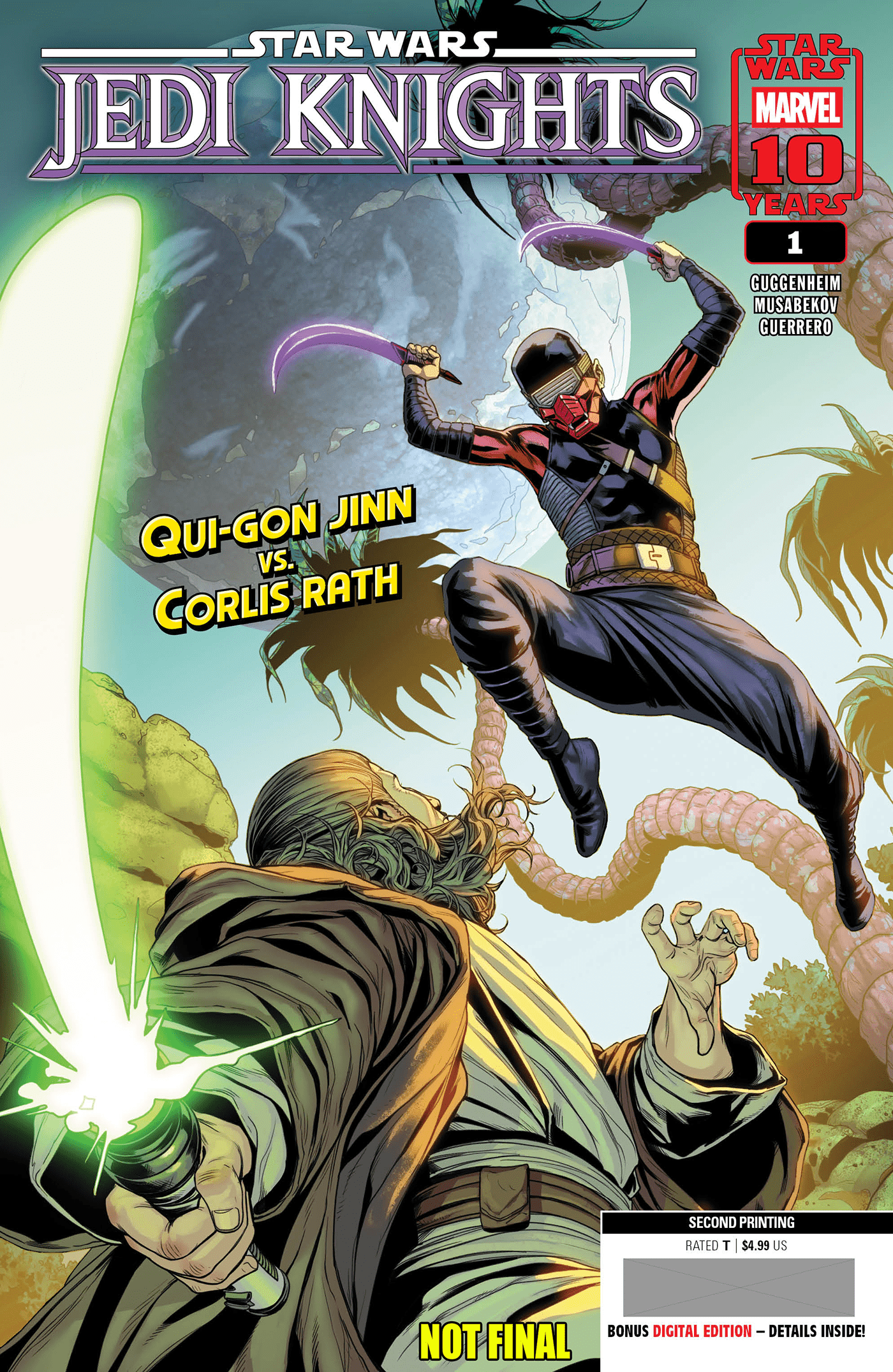 STAR WARS: JEDI KNIGHTS #1 MADIBEK MUSABEKOV 2ND PRINTING VARIANT