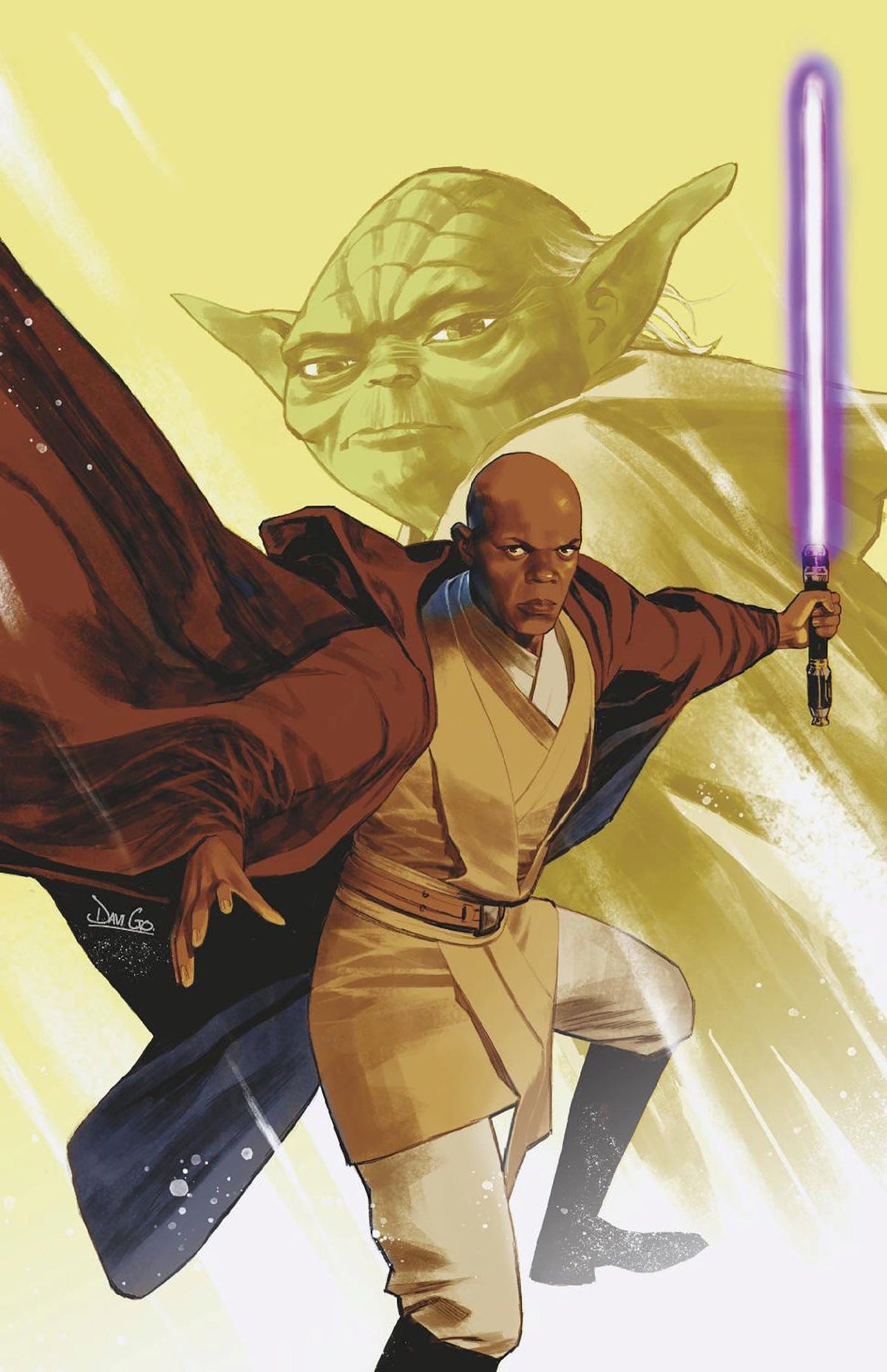 STAR WARS MACE WINDU #1 DAVI GO 1:100 VIRGIN VAR