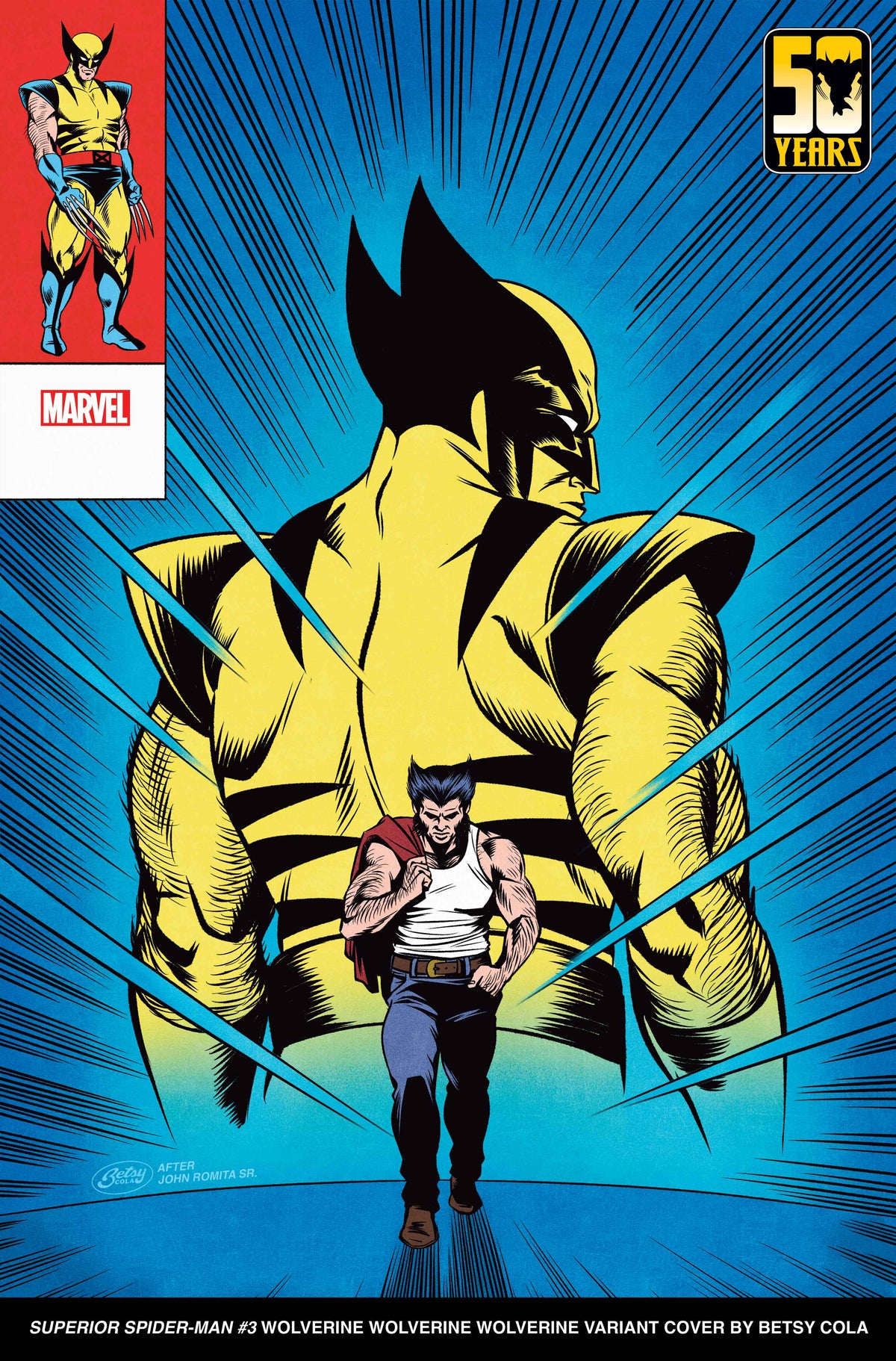 Marvel PRH Comic Books SUPERIOR SPIDER-MAN #3 BETSY COLA WOLVERINE WOLVERINE WOLVERINE VAR 75960620747300321 NOV230523