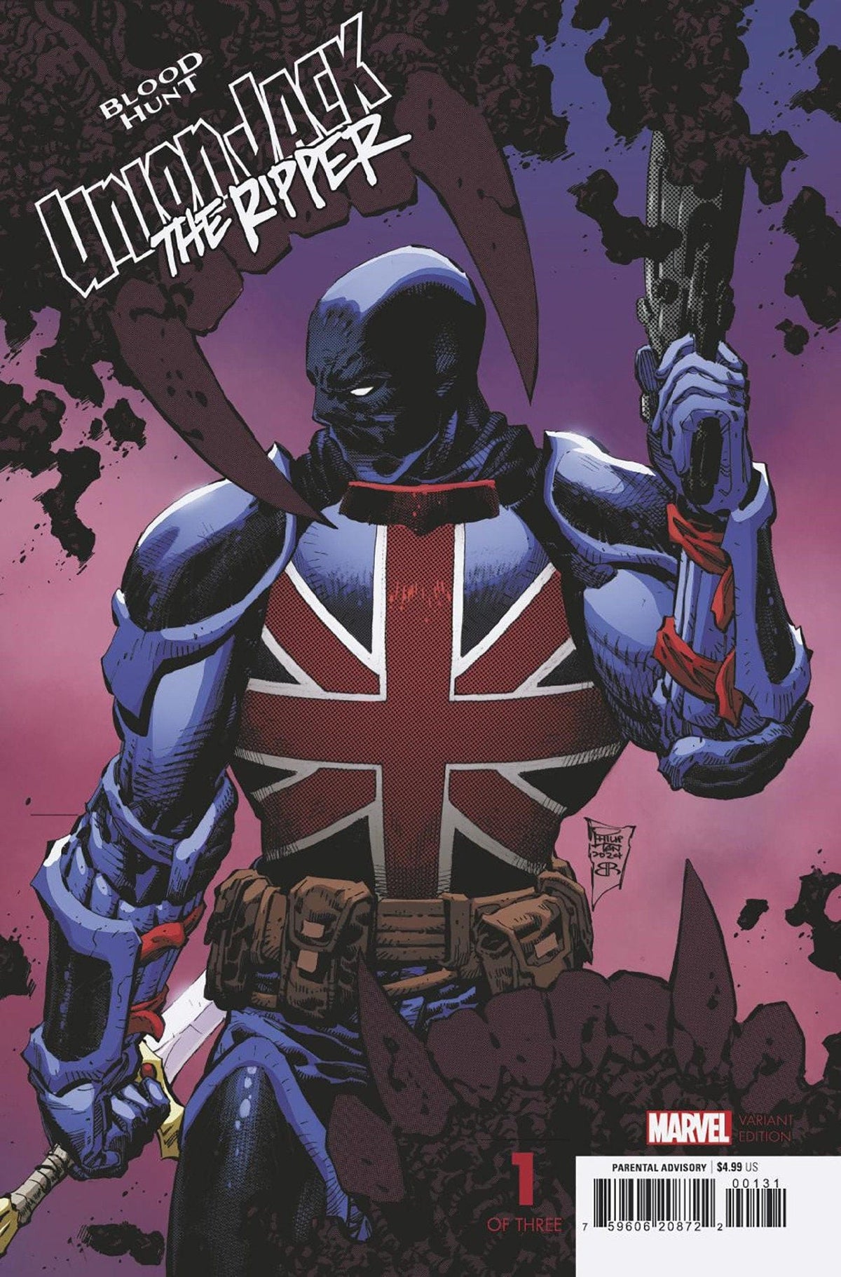 UNION JACK RIPPER BLOOD HUNT #1 KYLE HOTZ VAR