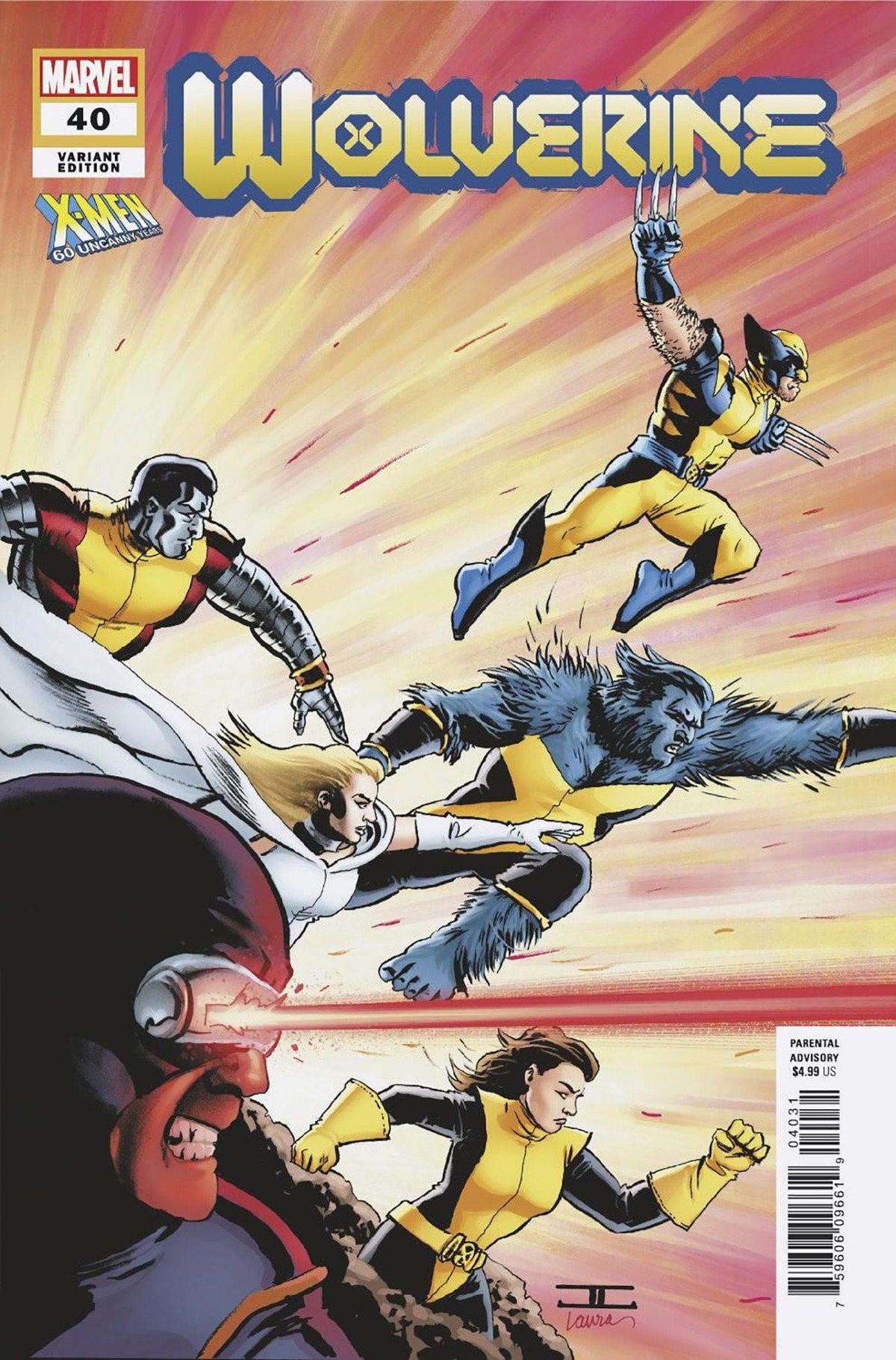 Marvel PRH Comic Books WOLVERINE #40 JOHN CASSADAY X-MEN 60TH VAR 75960609661904031 OCT230693