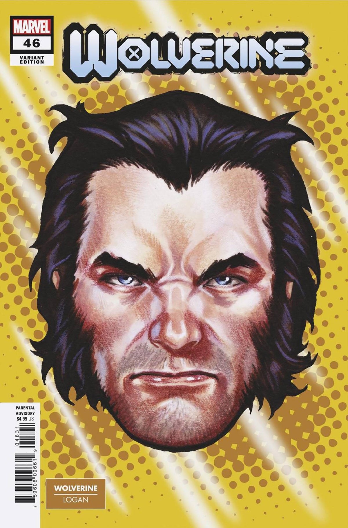 MARVEL PRH Comic Books WOLVERINE #46 MARK BROOKS HEADSHOT VAR 75960609661904631 JAN240665