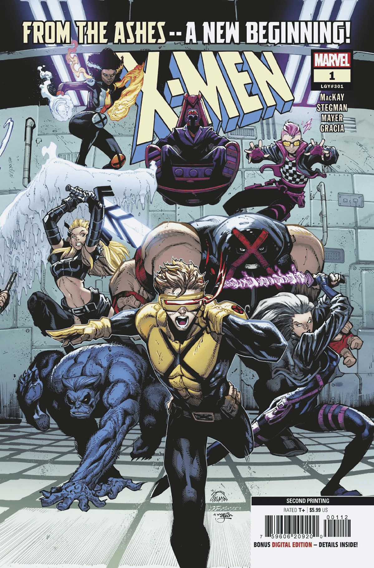 Marvel PRH Comic Books X-MEN #1 RYAN STEGMAN 2ND PRINTING VARIANT 75960620920000112 PRH-75960620920000112