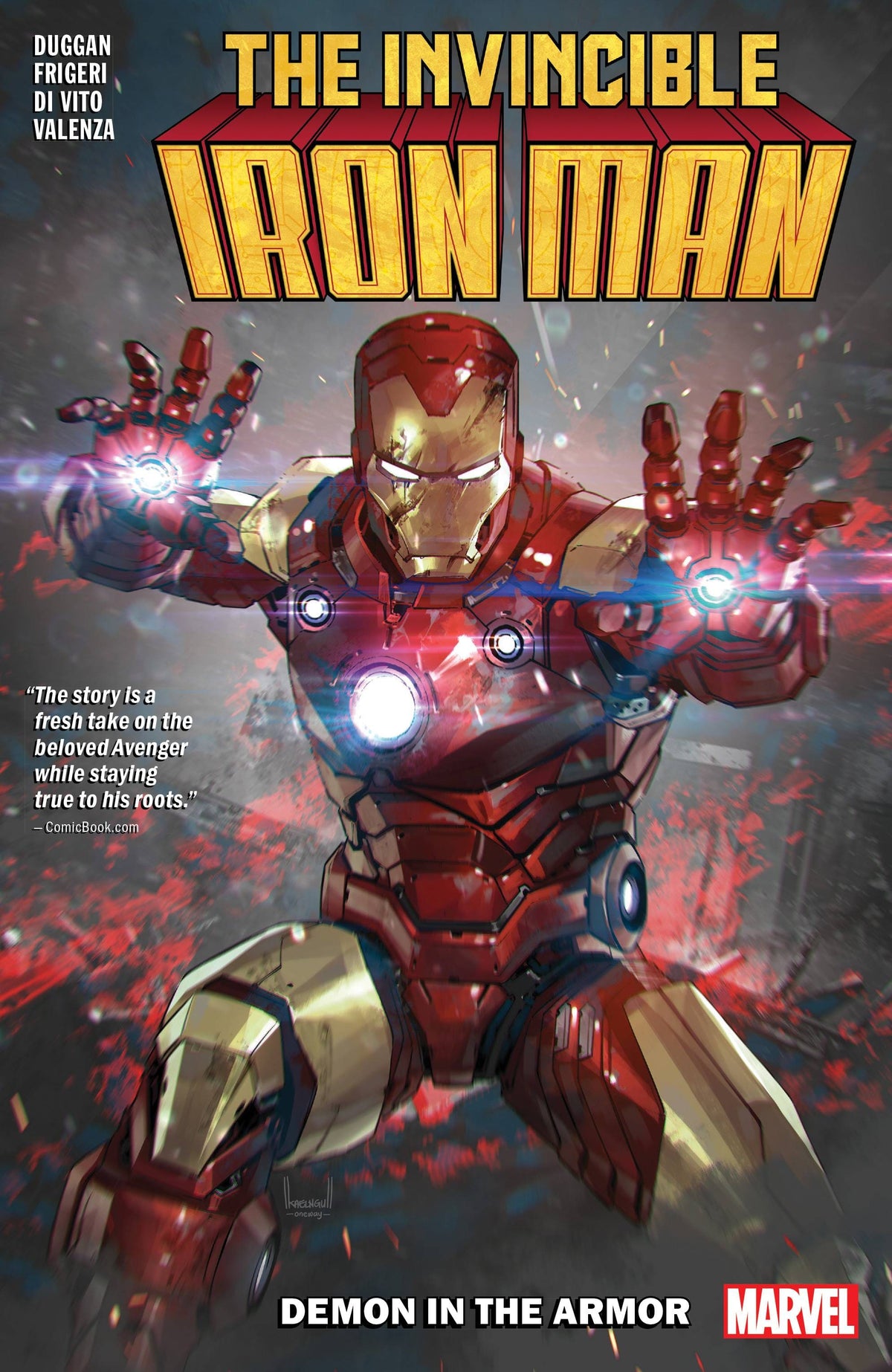 MARVEL PRH Graphic Novel Invincible Iron Man By Gerry Duggan TP Vol 01 Demon In Armor 9781302947583 APR230931