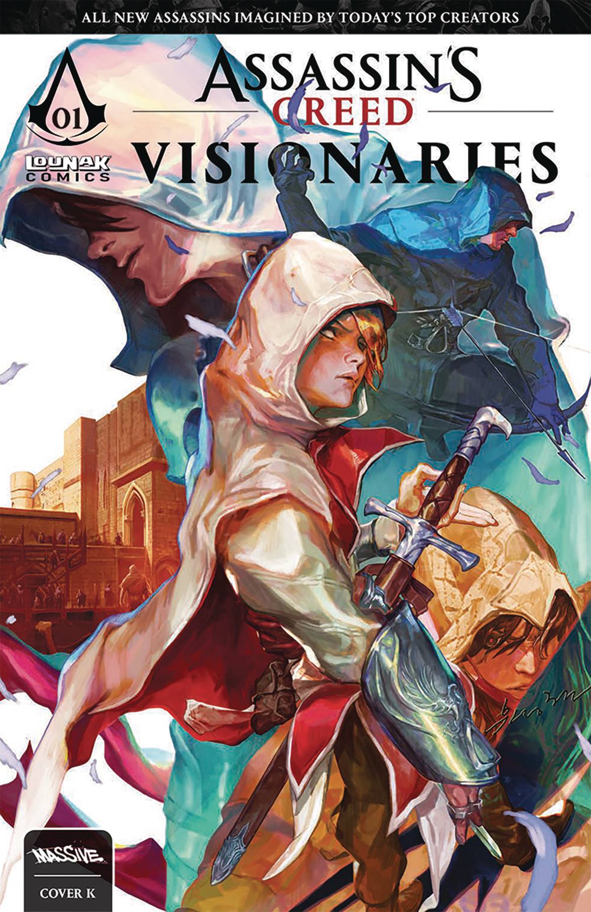 Massive Comic Books ASSASSINS CREED VISIONARIES #1 (OF 4) CVR K YUNE FOC REVEAL 72355236074201111 SEP238641