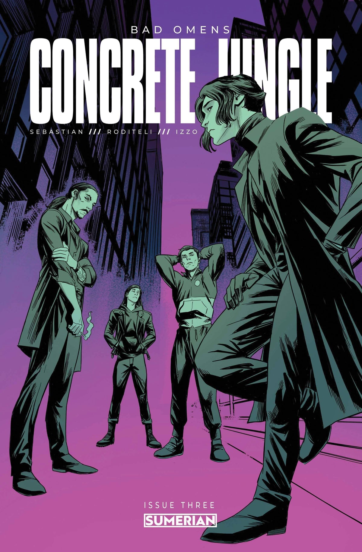 Massive Comic Books BAD OMENS CONCRETE JUNGLE #3 (OF 4) CVR B FIORELLI (MR) 81013165006300321 SEP231108