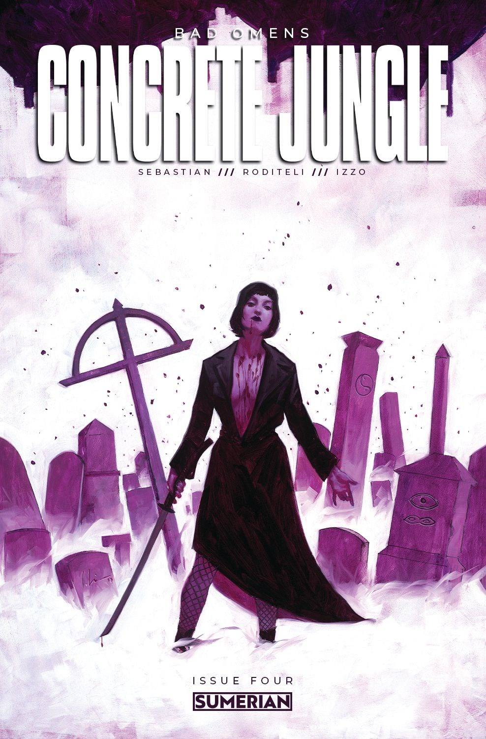 Massive Comic Books BAD OMENS CONCRETE JUNGLE #4 (OF 4) CVR A WILSON (MR) 81013165006300411 OCT231122