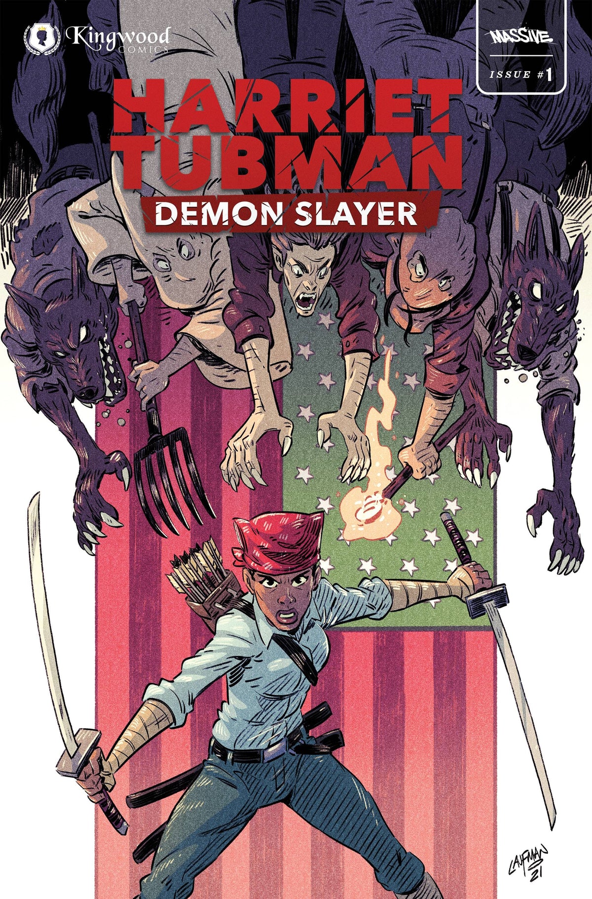 Massive Comic Books HARRIET TUBMAN DEMON SLAYER #1 CVR E LAUFMAN (MR) 72355236065000151 JUL231063