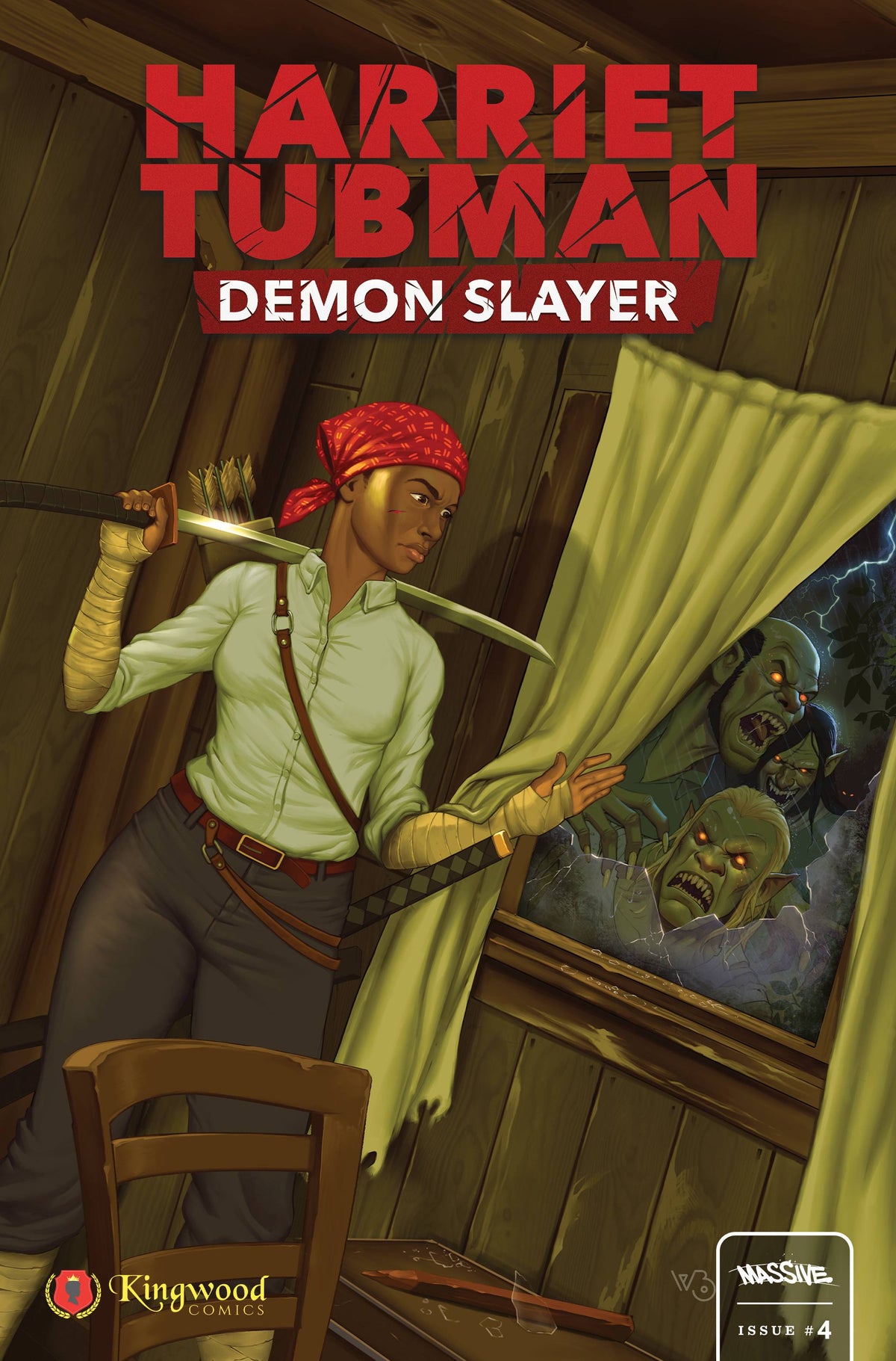 Massive Comic Books HARRIET TUBMAN DEMON SLAYER #3 CVR B BARNA EVIL DEAD HOMAGE 72355236065000321 SEP231092