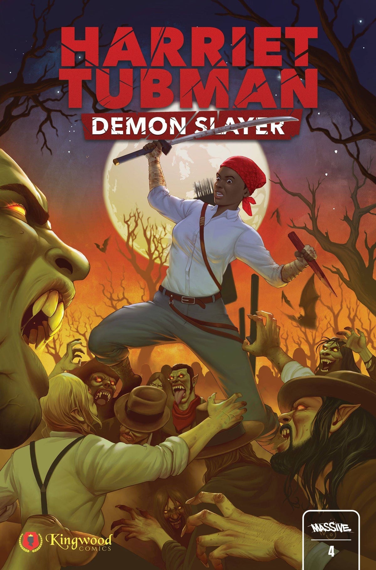 Massive Comic Books HARRIET TUBMAN DEMON SLAYER #4 CVR A BARNA (MR) 72355236065000411 OCT231113