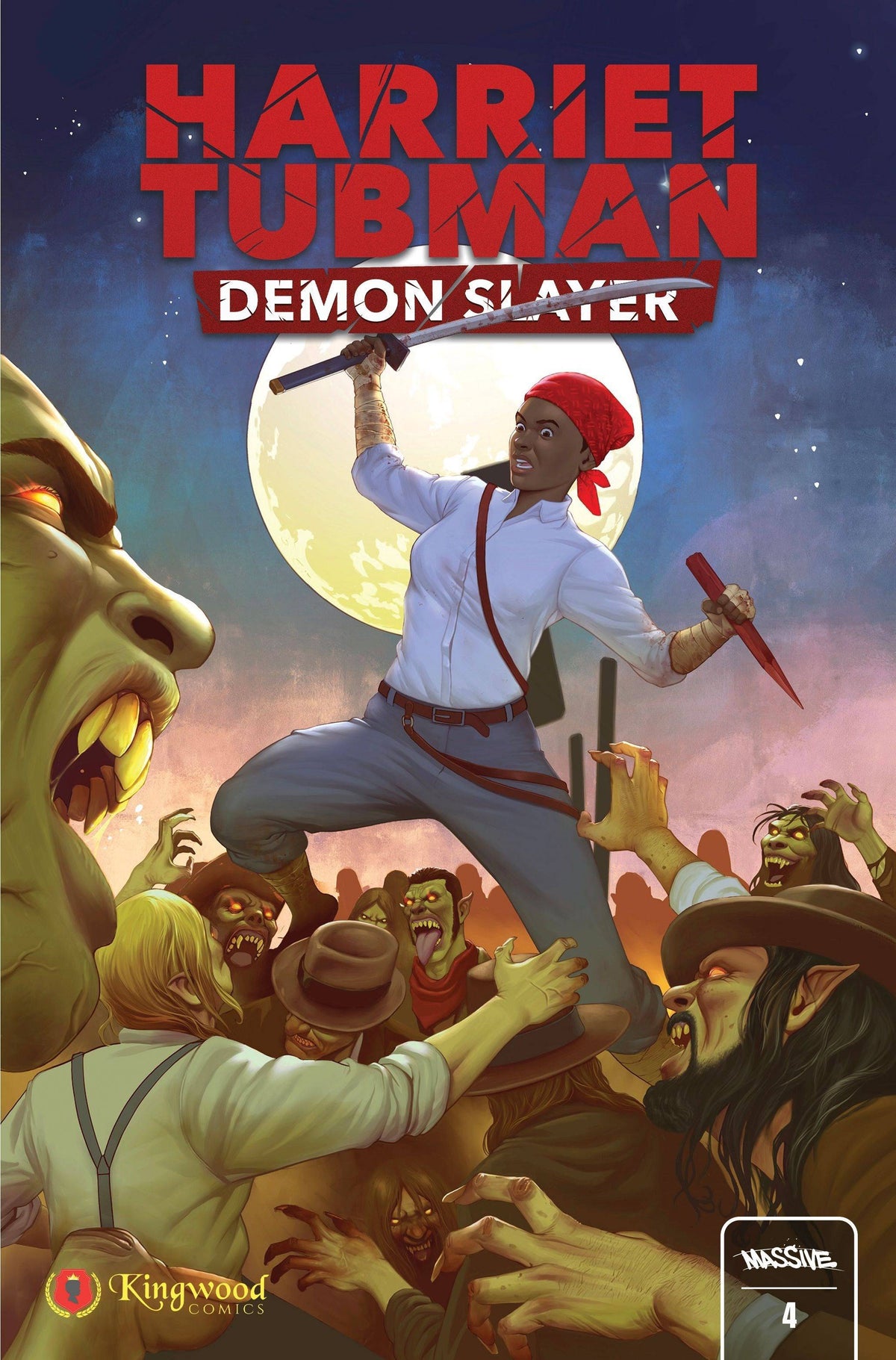 Massive Comic Books HARRIET TUBMAN DEMON SLAYER #4 CVR C BARNA COLOR (MR) 72355236065000431 OCT231115