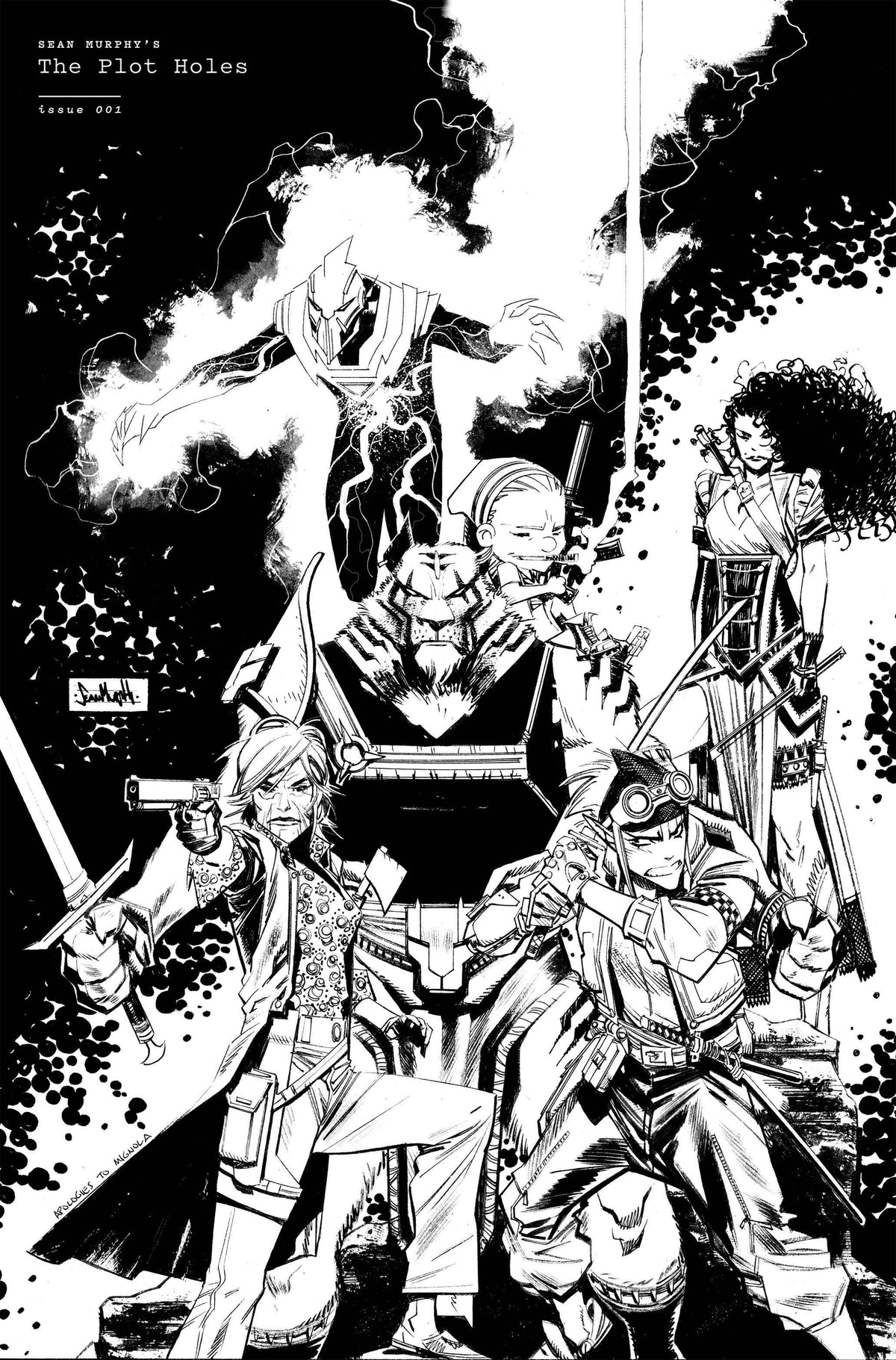 MASSIVE Comic Books > Incentives PLOT HOLES #1 (OF 5) CVR K 1:50 INCV VAR B&W MIGNOLA HOMAGE ( 72355236063601111 JUN231302