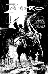 MASSIVE Comic Books > Incentives ZORRO MAN OF THE DEAD #1 (OF 4) CVR H 1:50 INCV BW MURPHY 72355236078000181 NOV230906