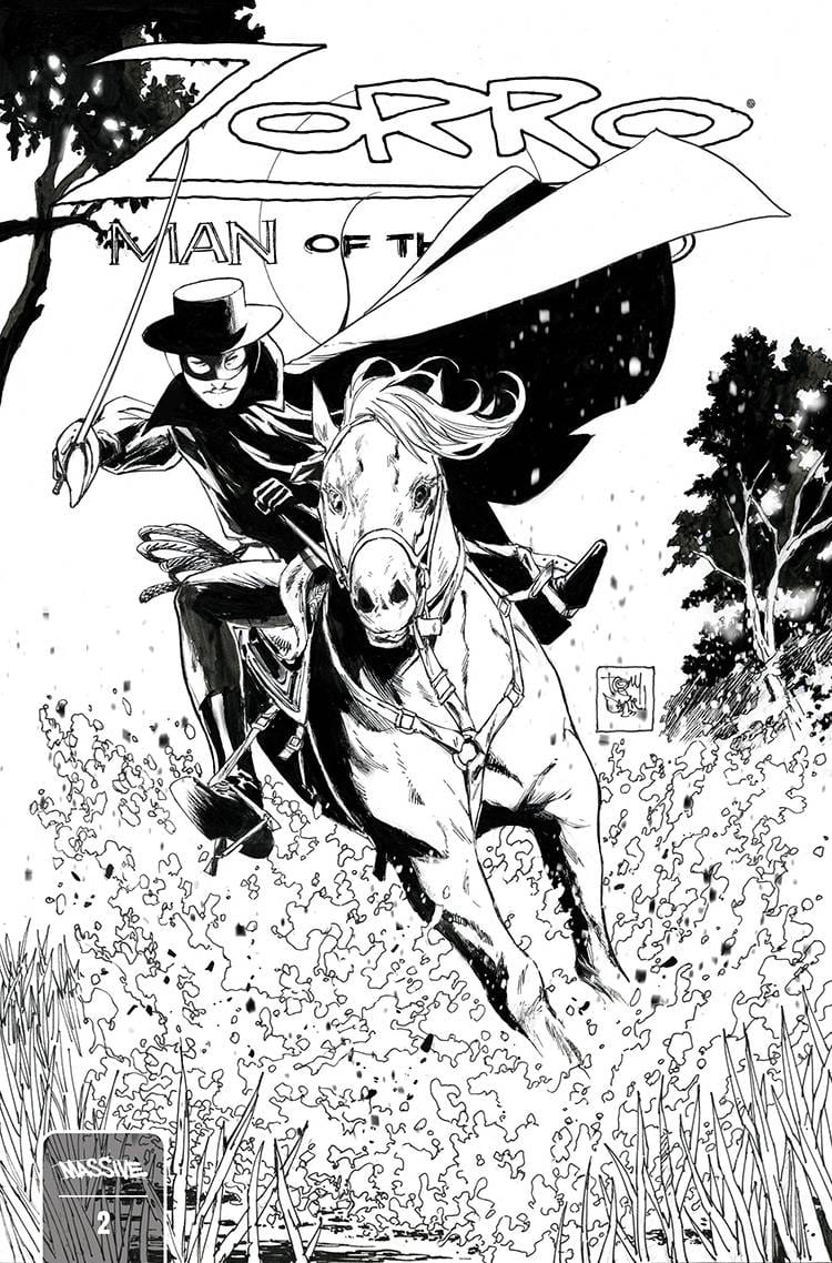 ZORRO MAN OF THE DEAD #2 (OF 4) CVR D 1:10 INCV DANIEL BW VAR